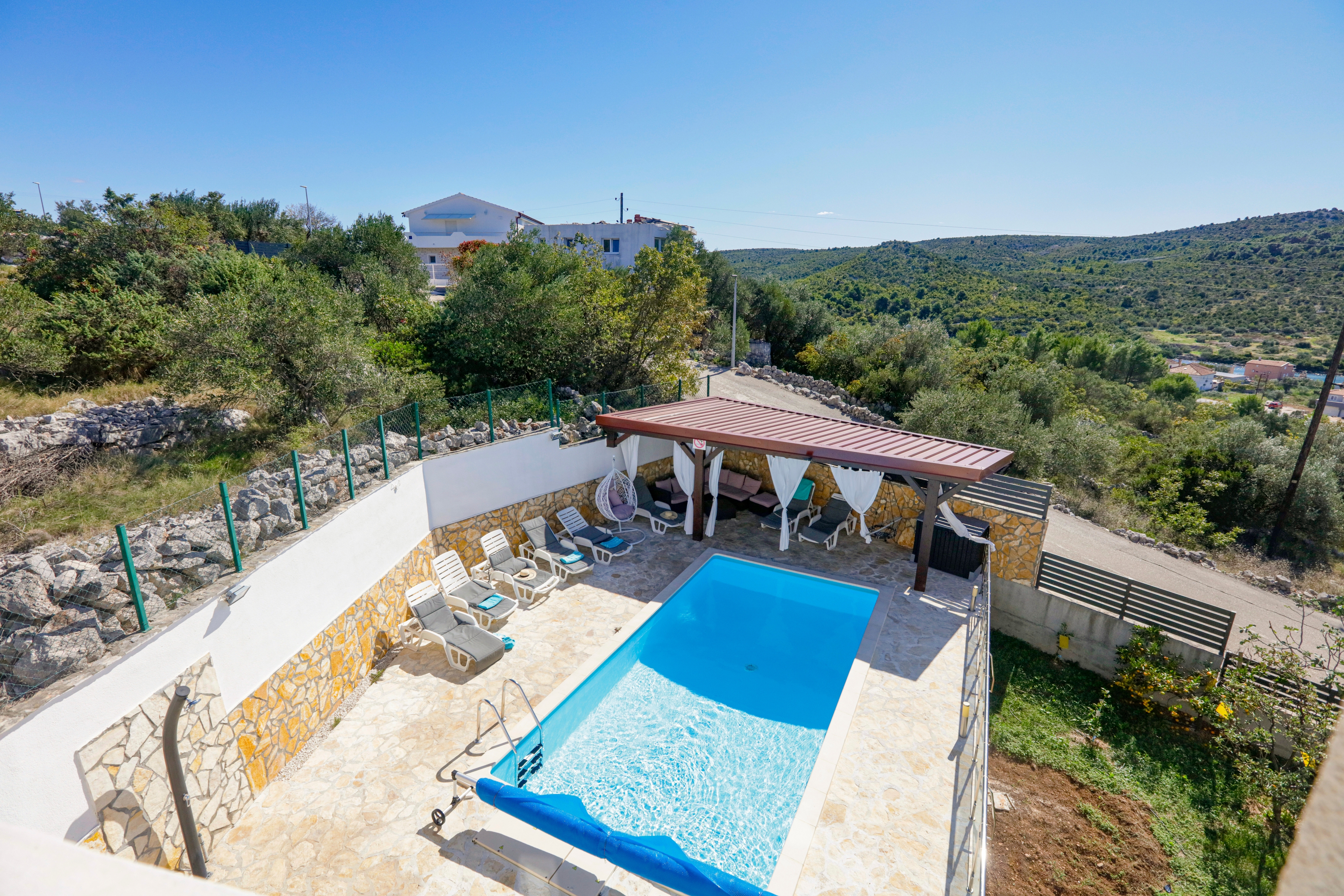 One bedroom apartment with balcony and sea view Stupin Čeline, Rogoznica  A-d