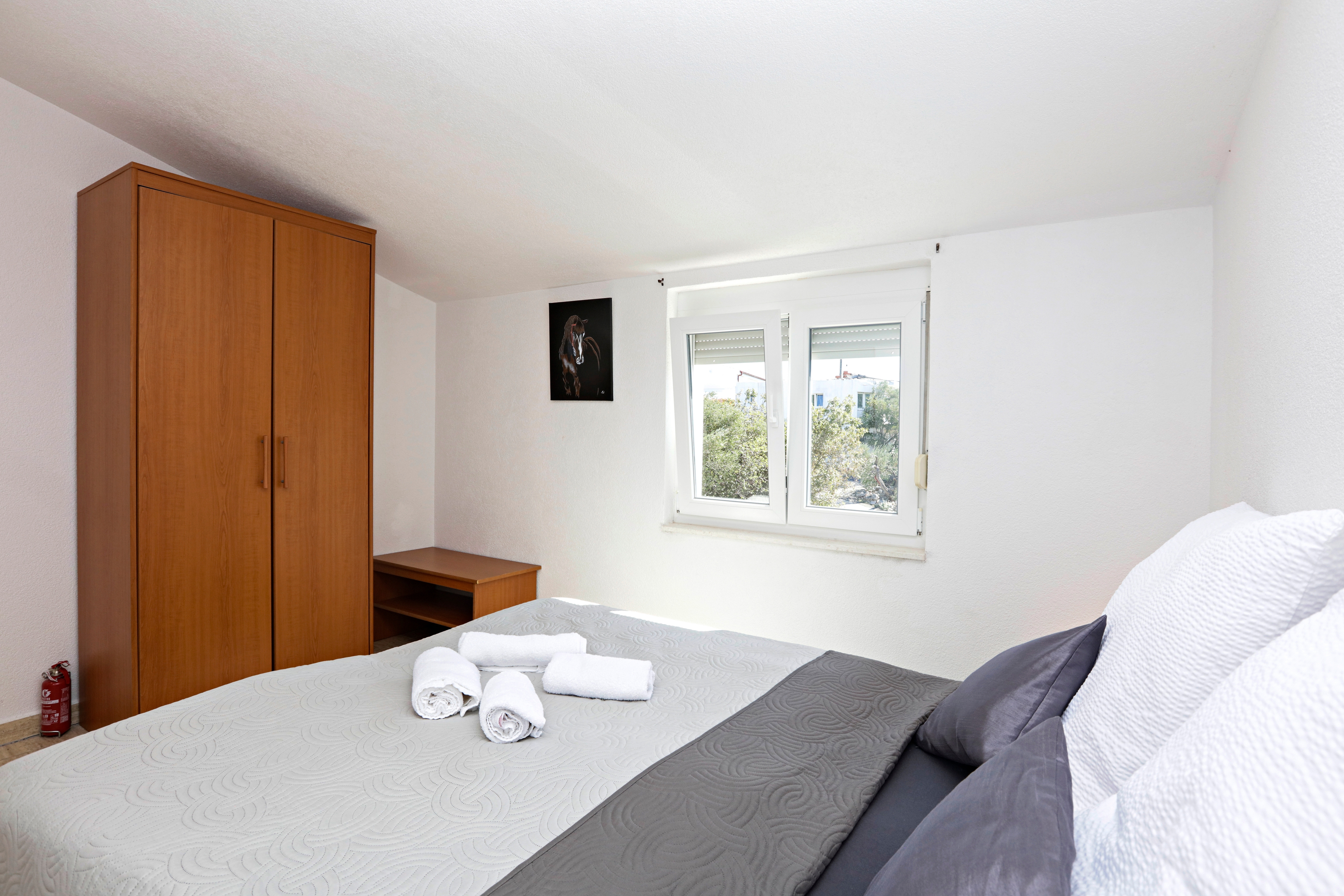 One bedroom apartment with balcony and sea view Stupin Čeline, Rogoznica  A-d