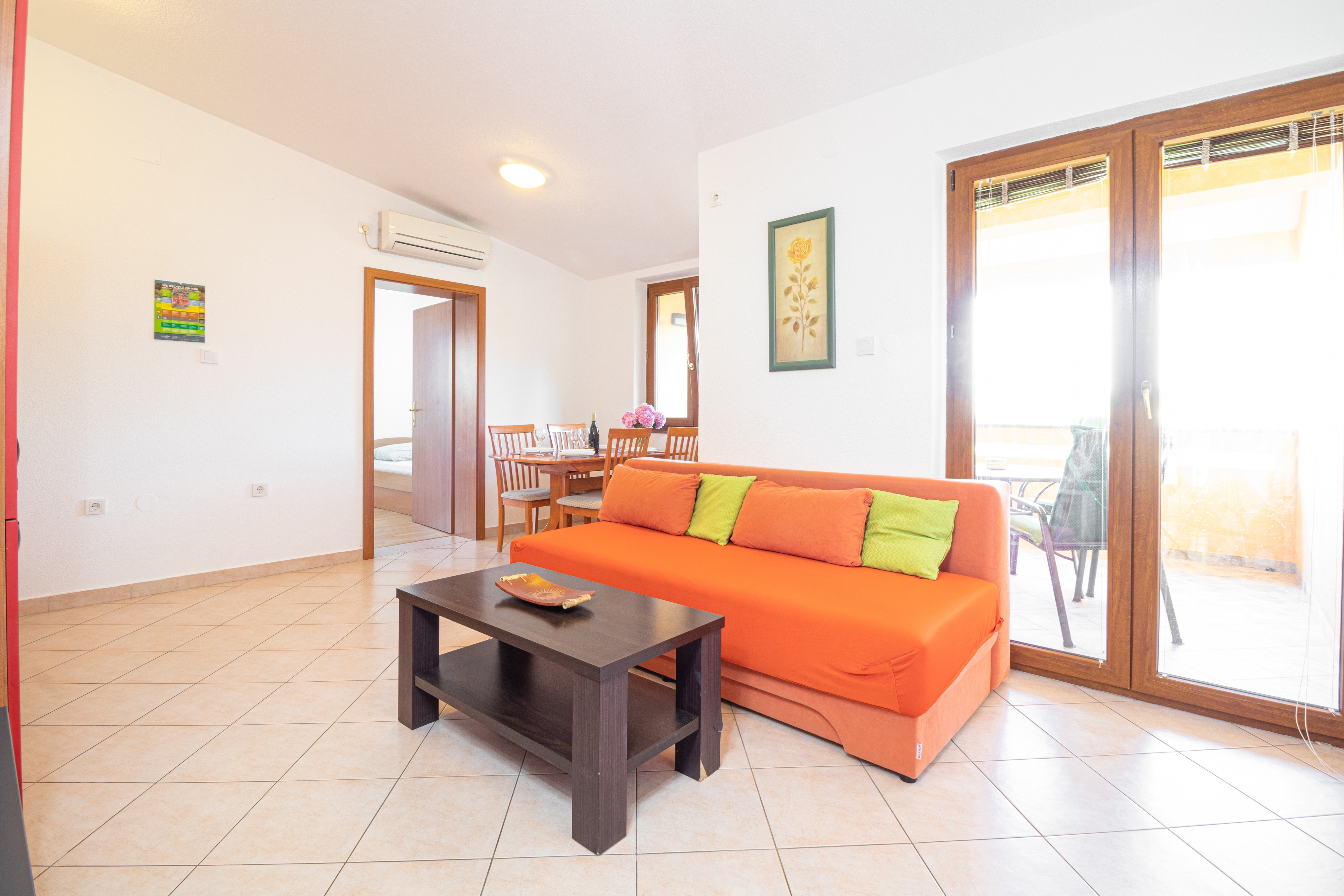 One bedroom apartment with balcony and sea view Baška, Krk (A-23309-b) One bedroom apartment with balcony and sea view Baška, Krk (A-23309-b)