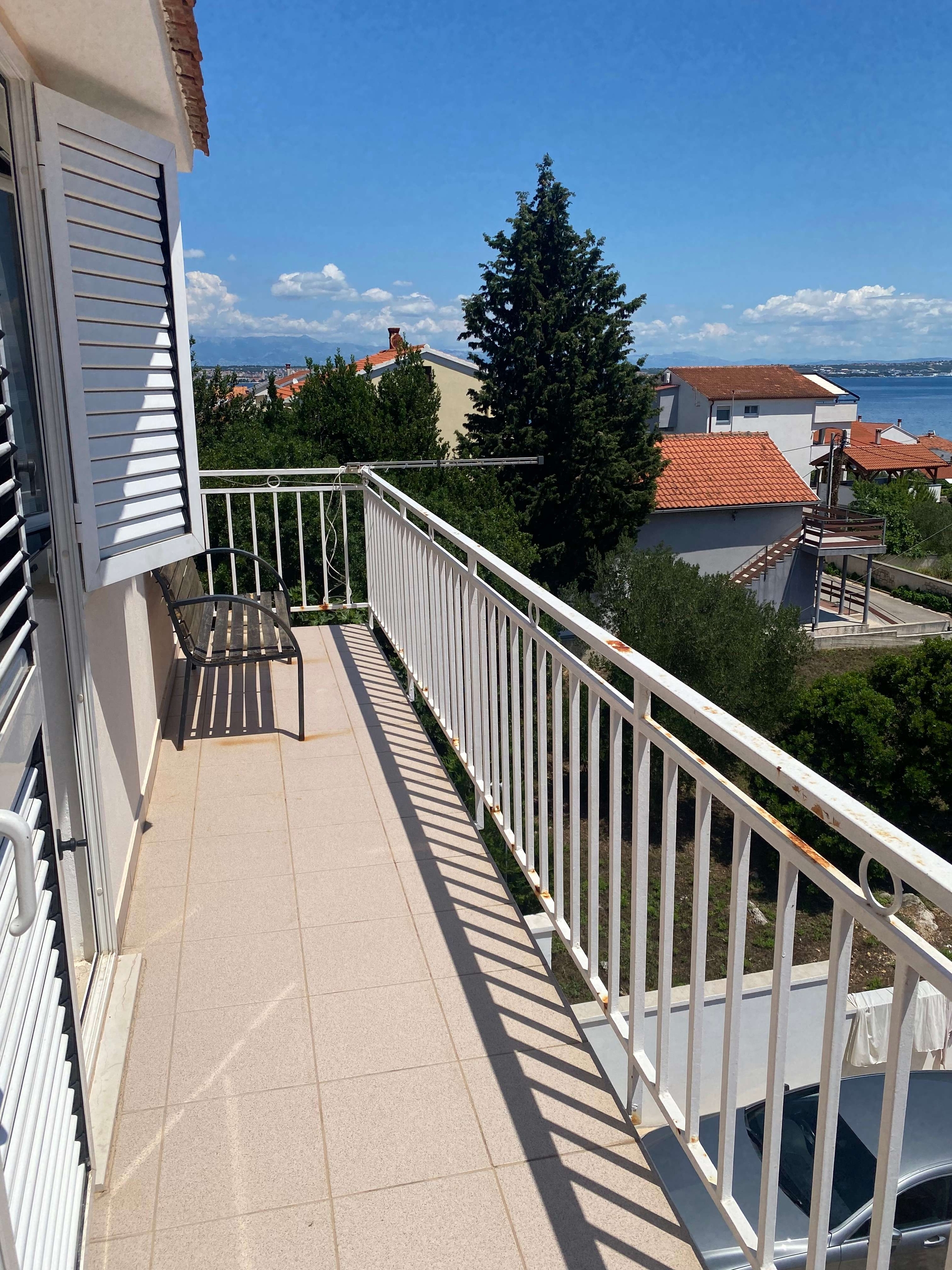 Two bedroom apartment with balcony and sea view Preko, Ugljan  A-b