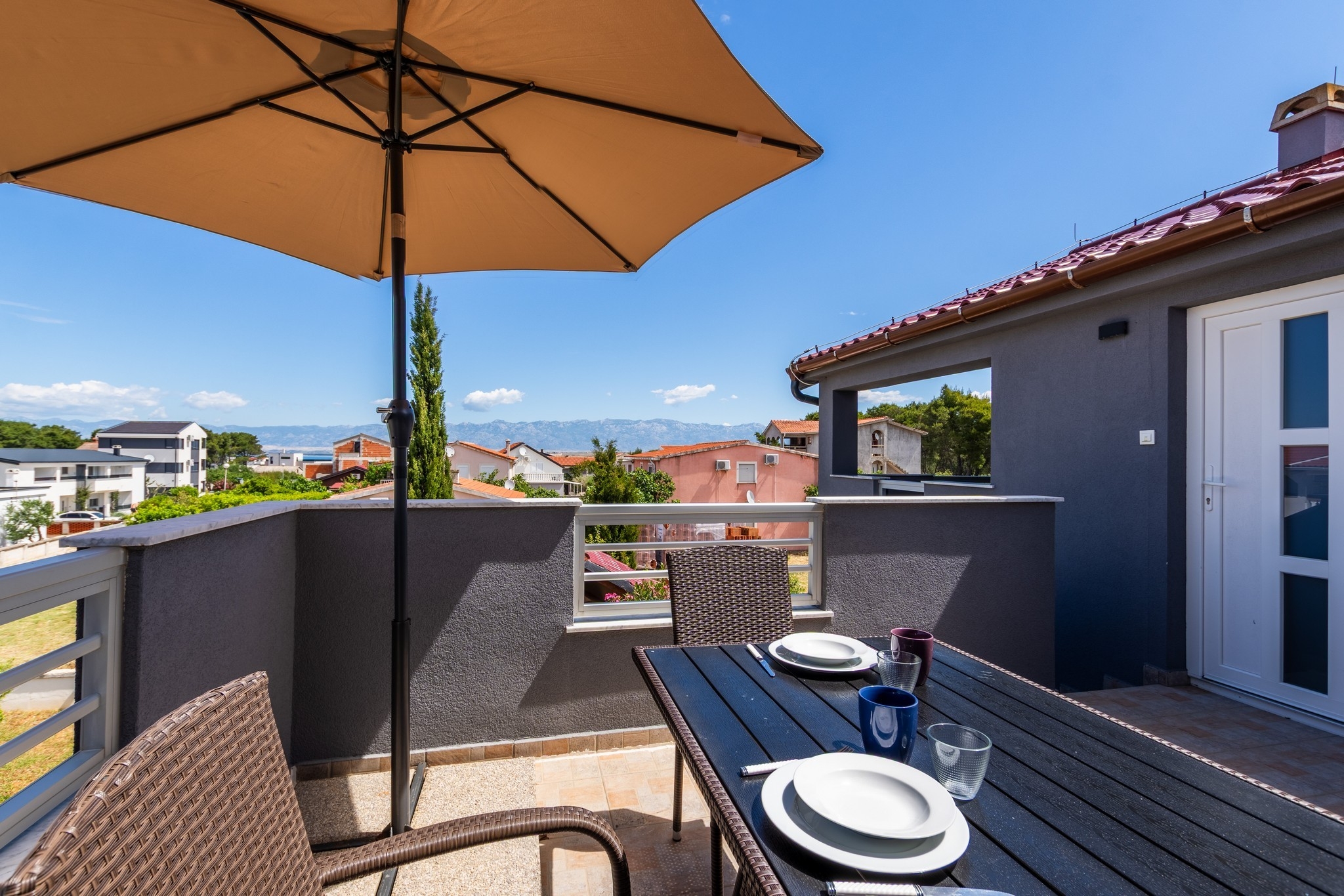 Two bedroom apartment with terrace Vir (A-23333-b)