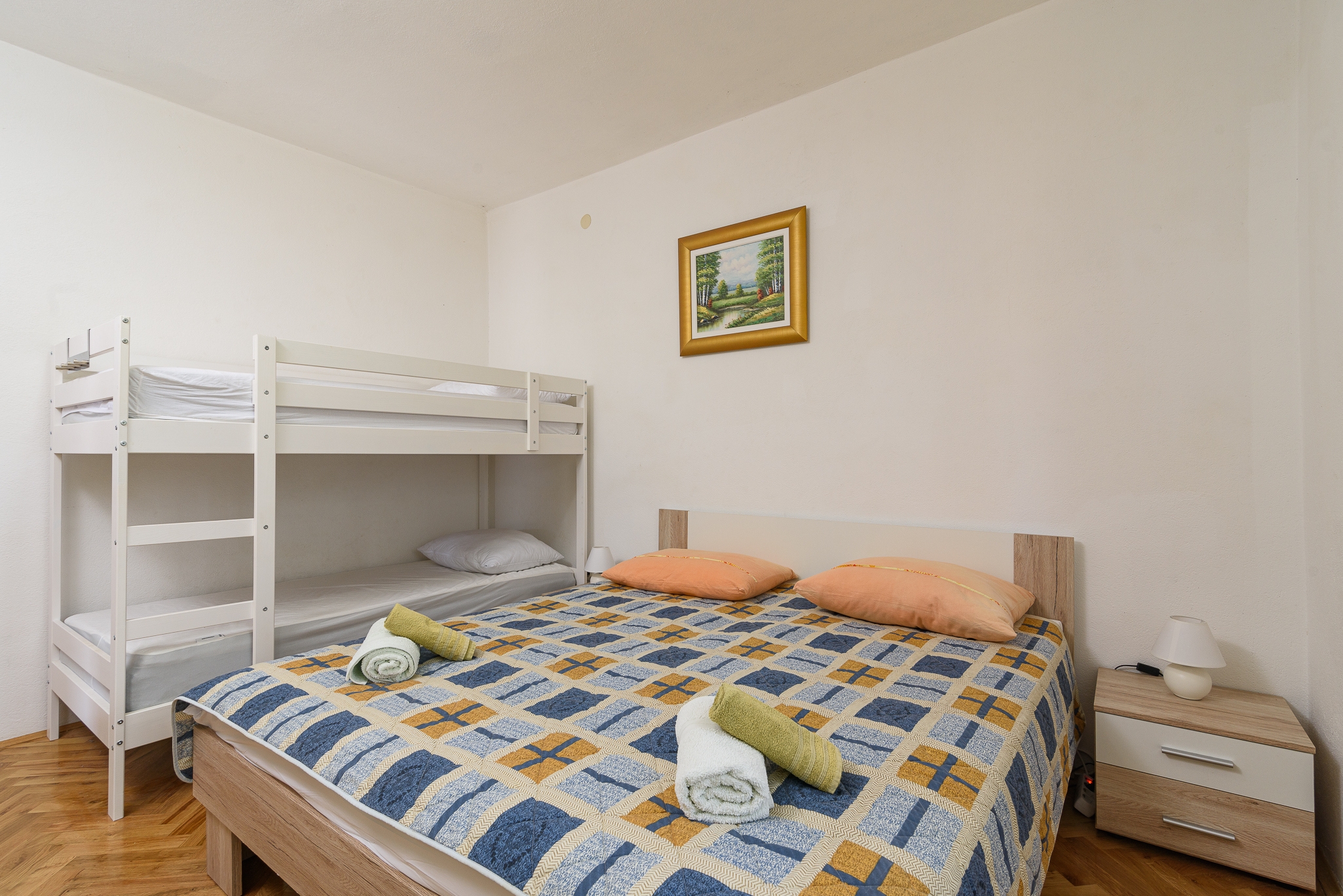 Three bedroom apartment with terrace and sea view Marina, Trogir  A-a
