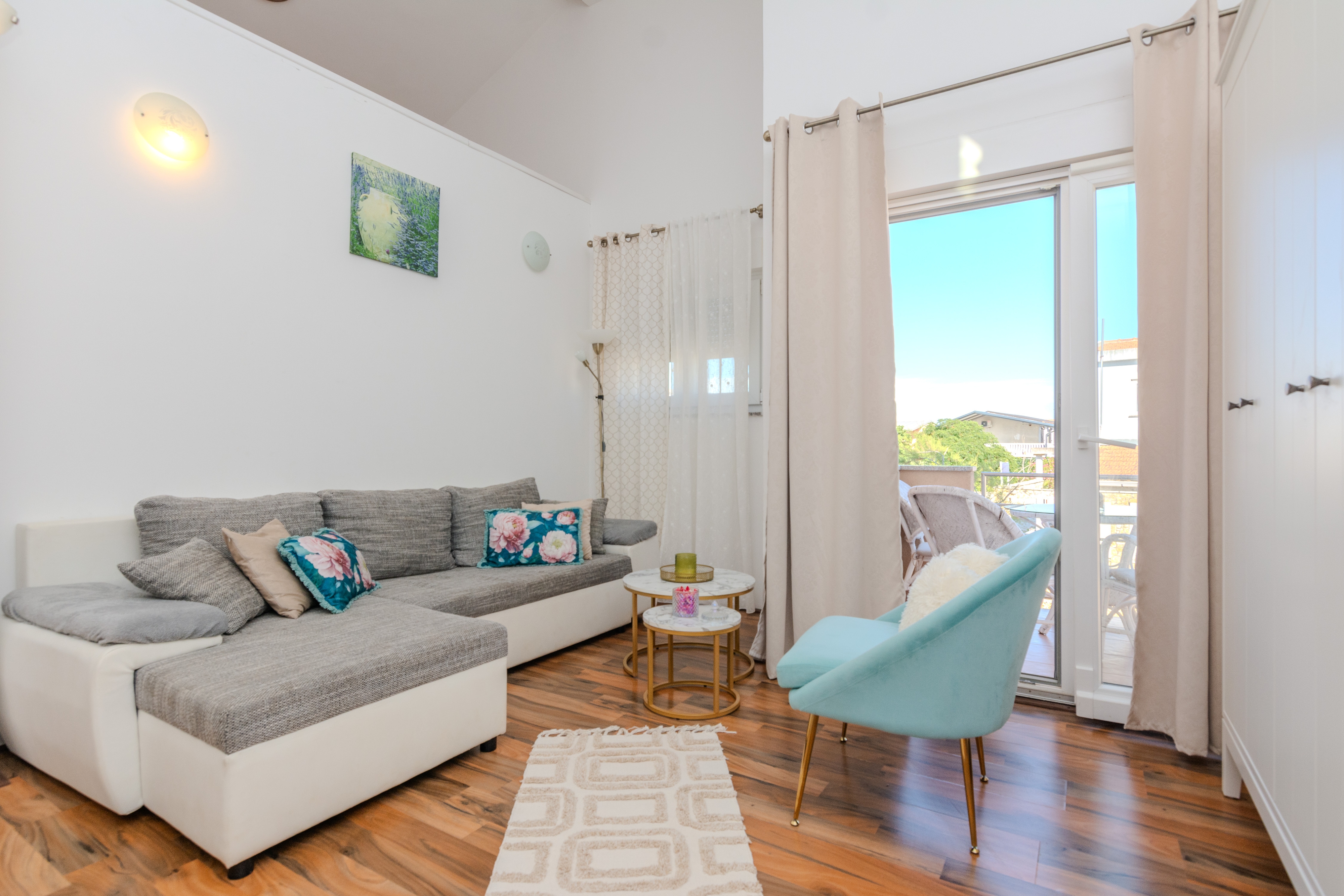 One bedroom apartment with balcony Vir - Lozice, Vir (A-23359-a)