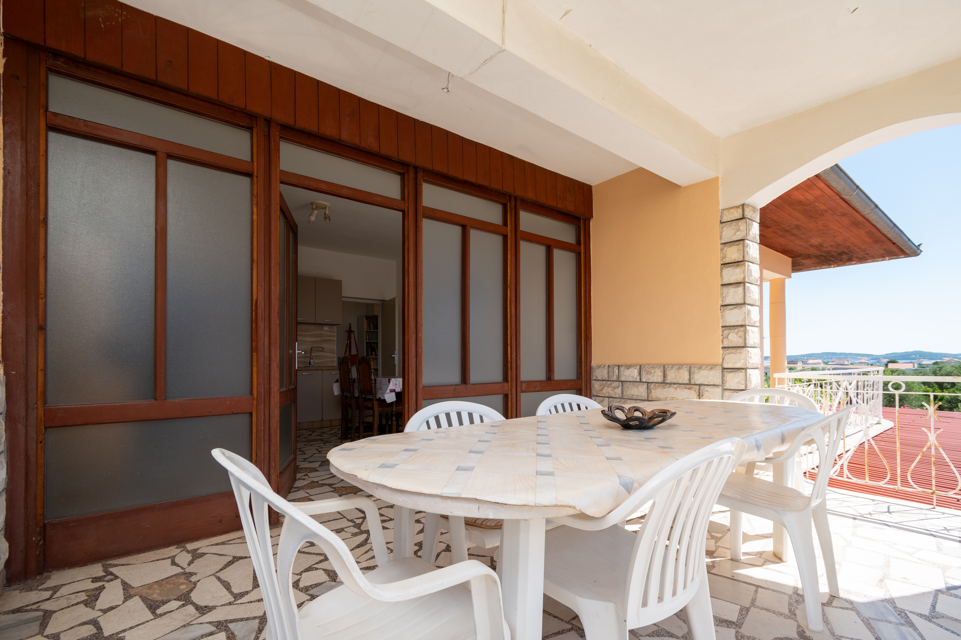 Three bedroom apartment with terrace and sea view Bibinje, Zadar  A-a