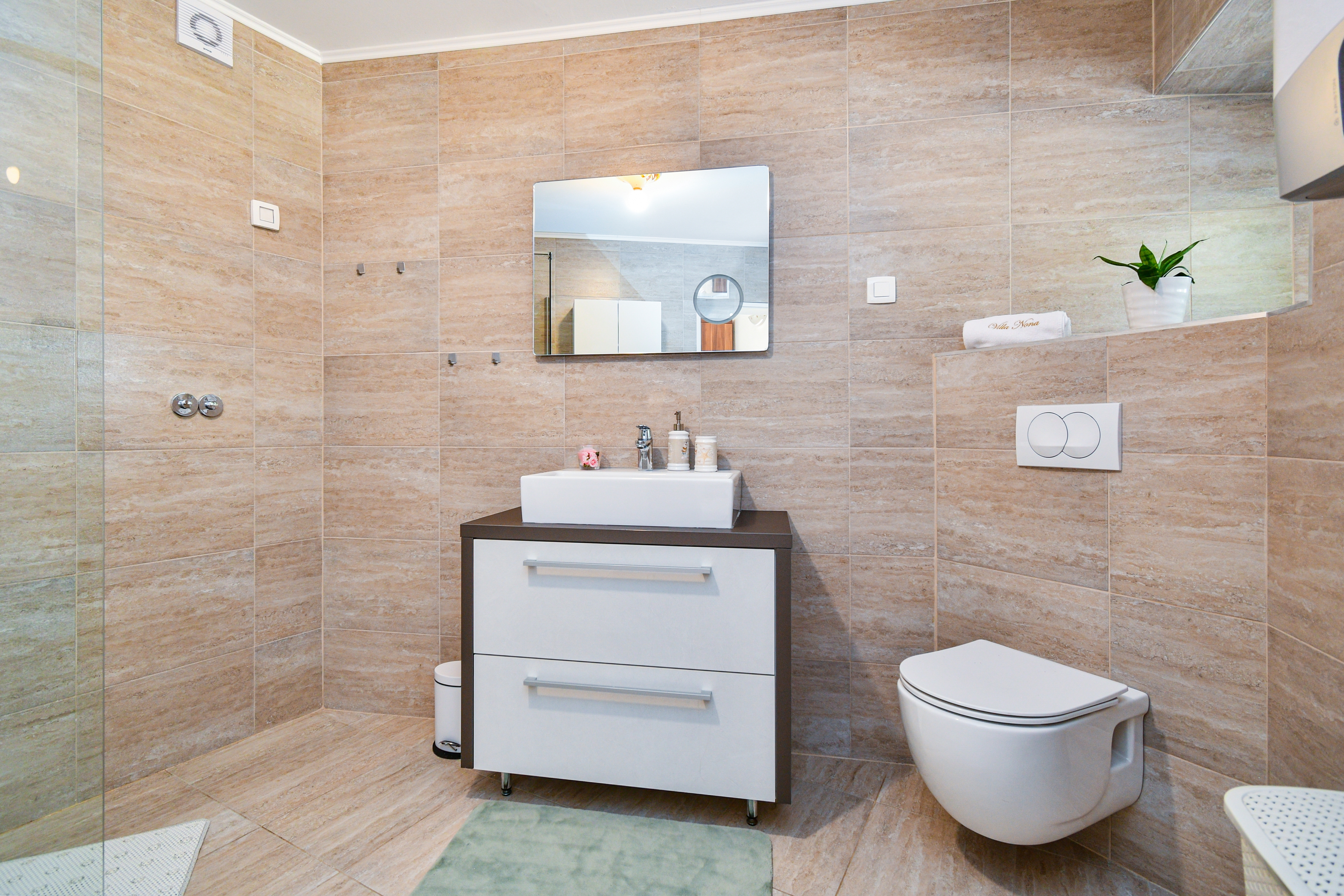 Two bedroom house with terrace and sea view Bribir, Novi Vinodolski  K