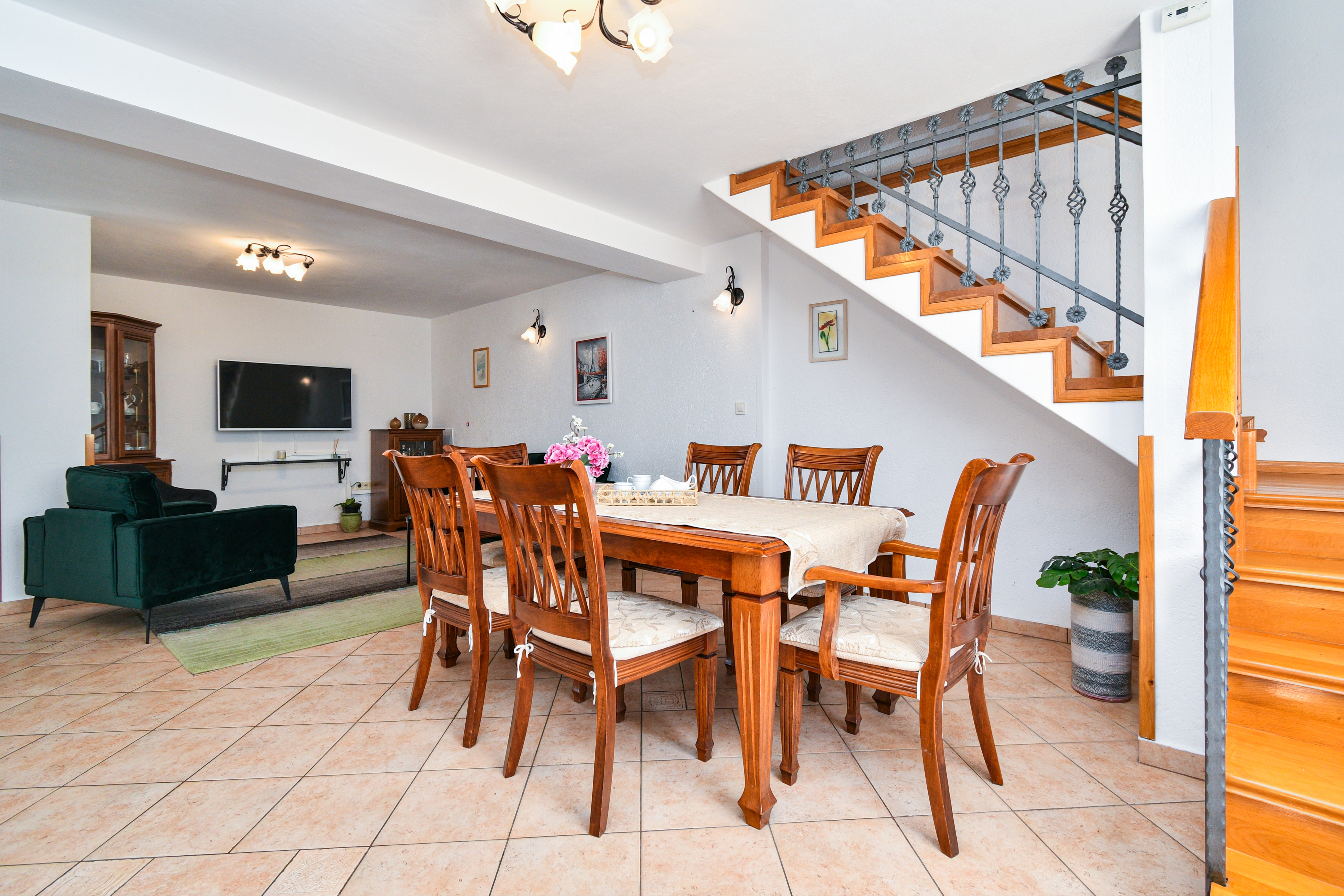 Two bedroom house with terrace and sea view Bribir, Novi Vinodolski  K