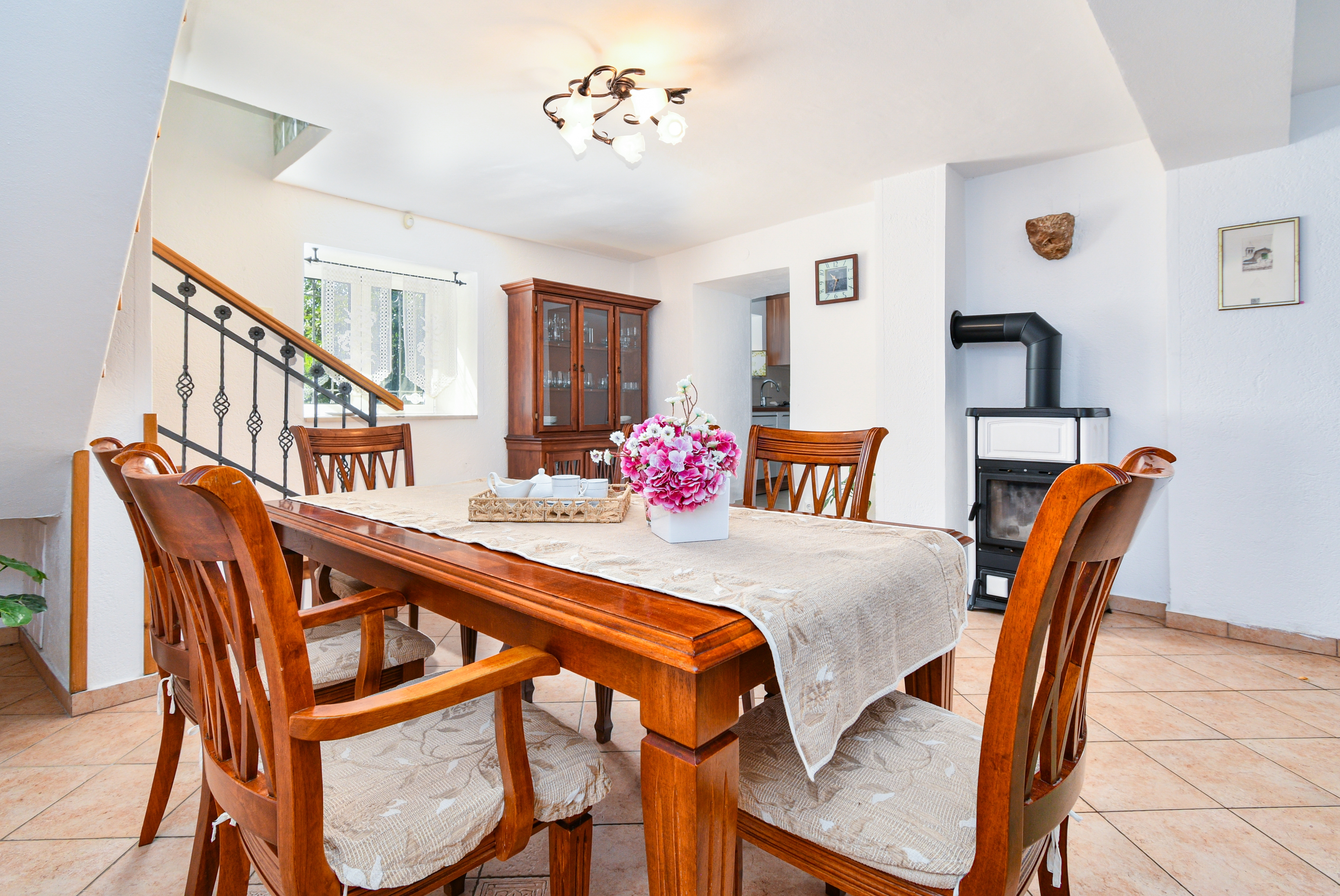 Two bedroom house with terrace and sea view Bribir, Novi Vinodolski  K
