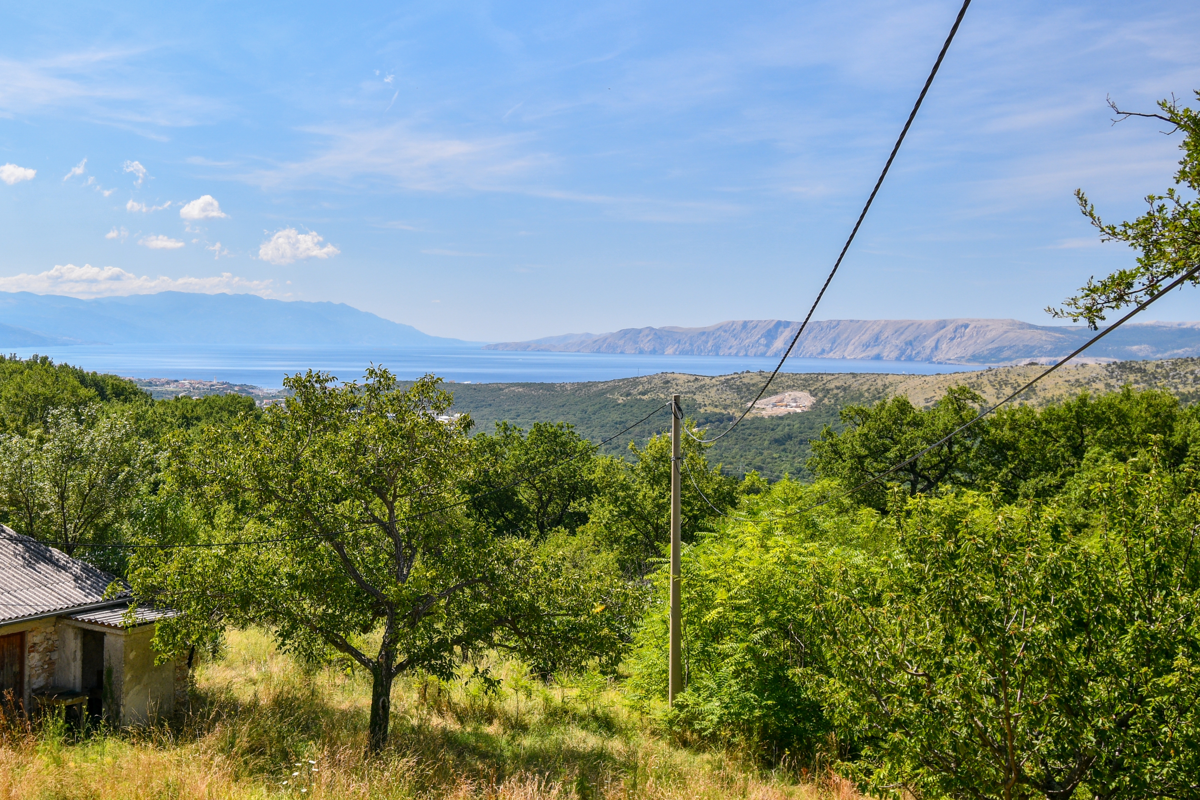 Two bedroom house with terrace and sea view Bribir, Novi Vinodolski  K
