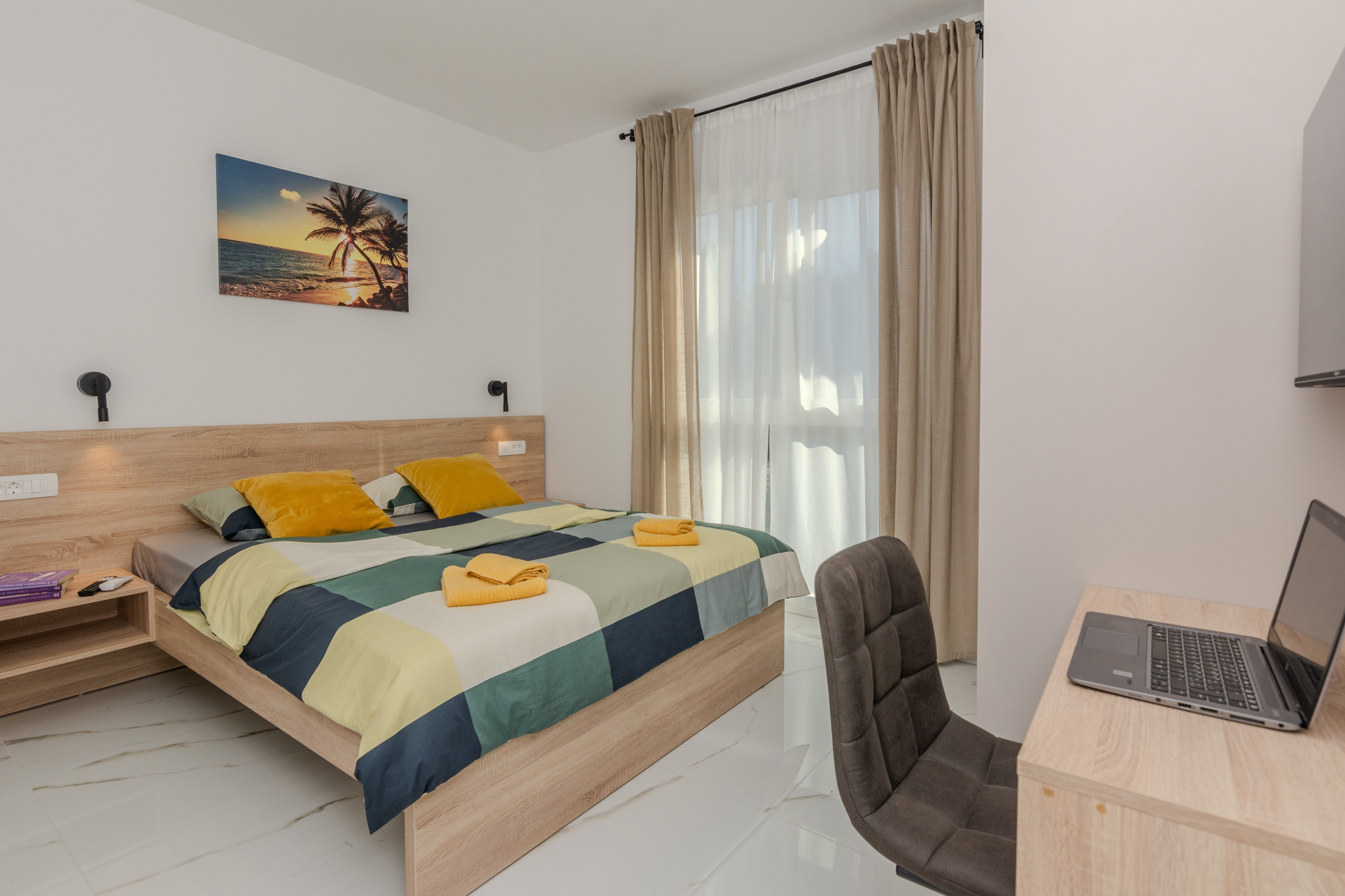 Two bedroom apartment with balcony and sea view Vir  A-a