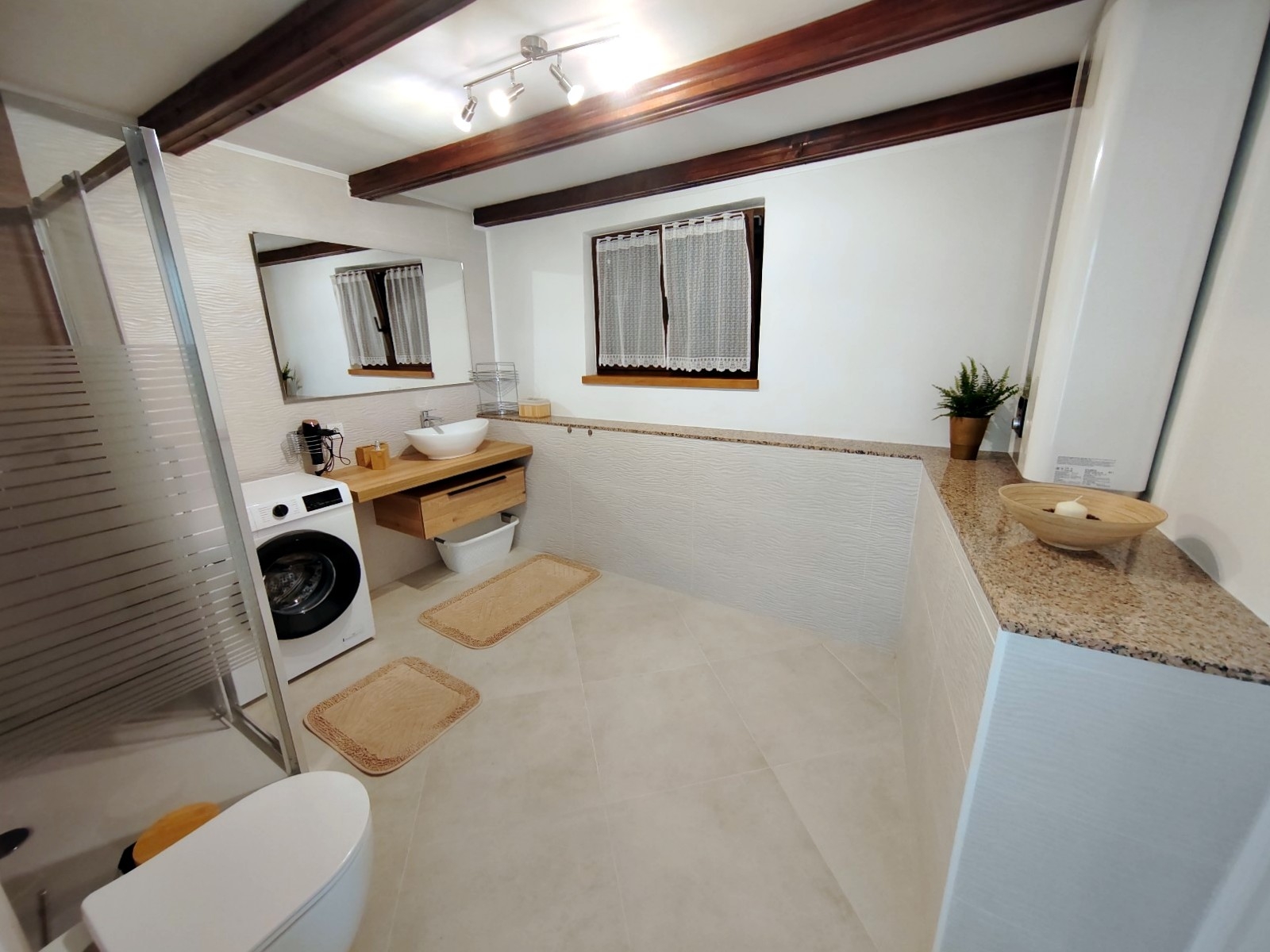 Two bedroom house with terrace and sea view Mundanije, Rab  K