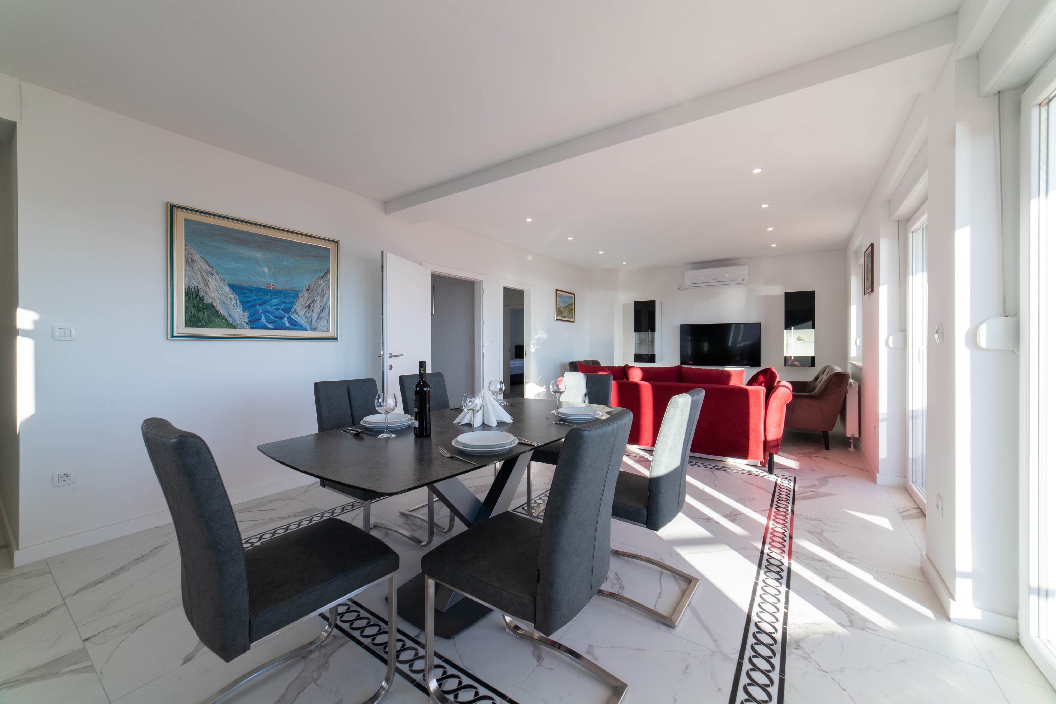 Two bedroom apartment with terrace and sea view Kaštel Kambelovac, Kaštela  A-a
