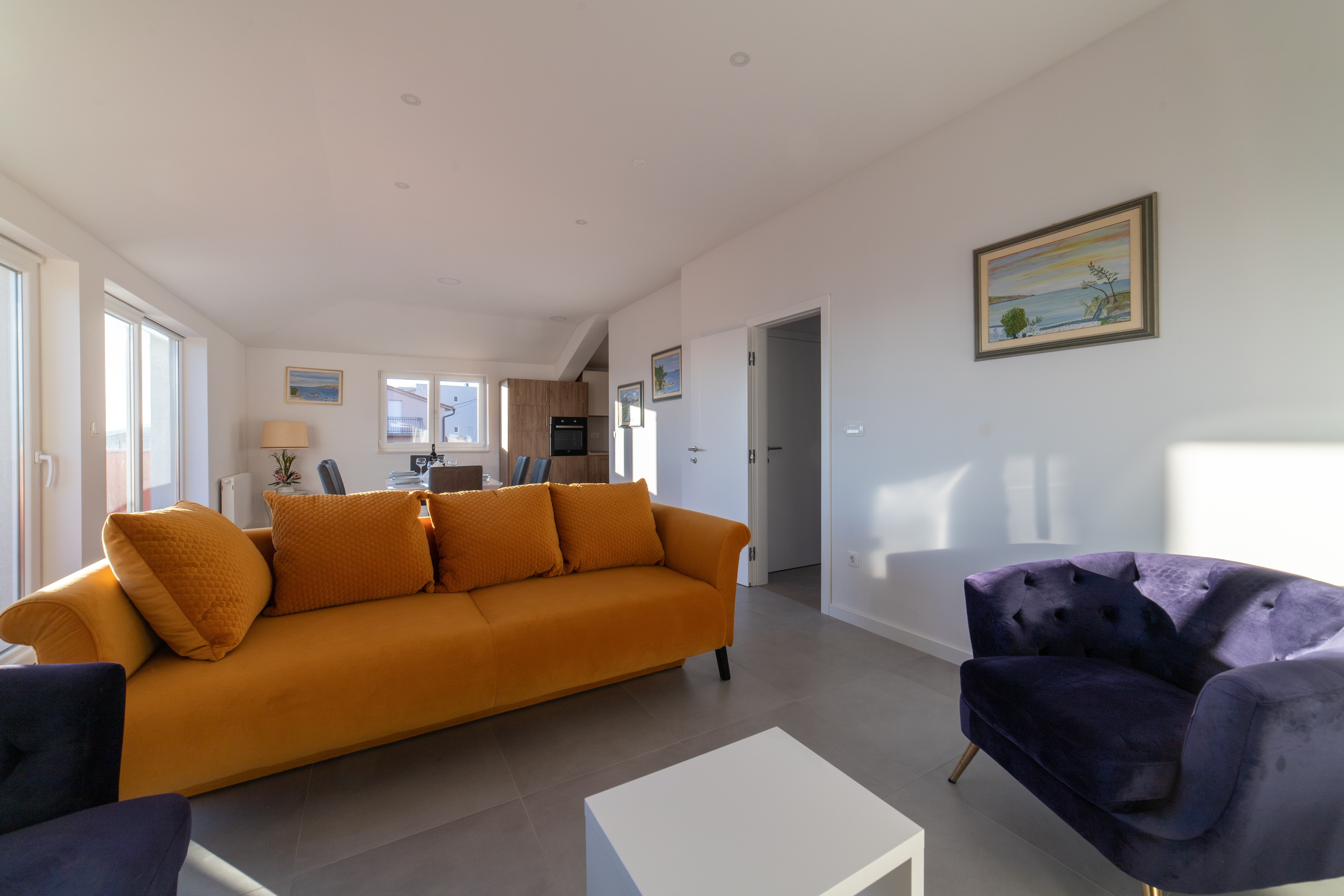 Two bedroom apartment with terrace and sea view Kaštel Kambelovac, Kaštela  A-b