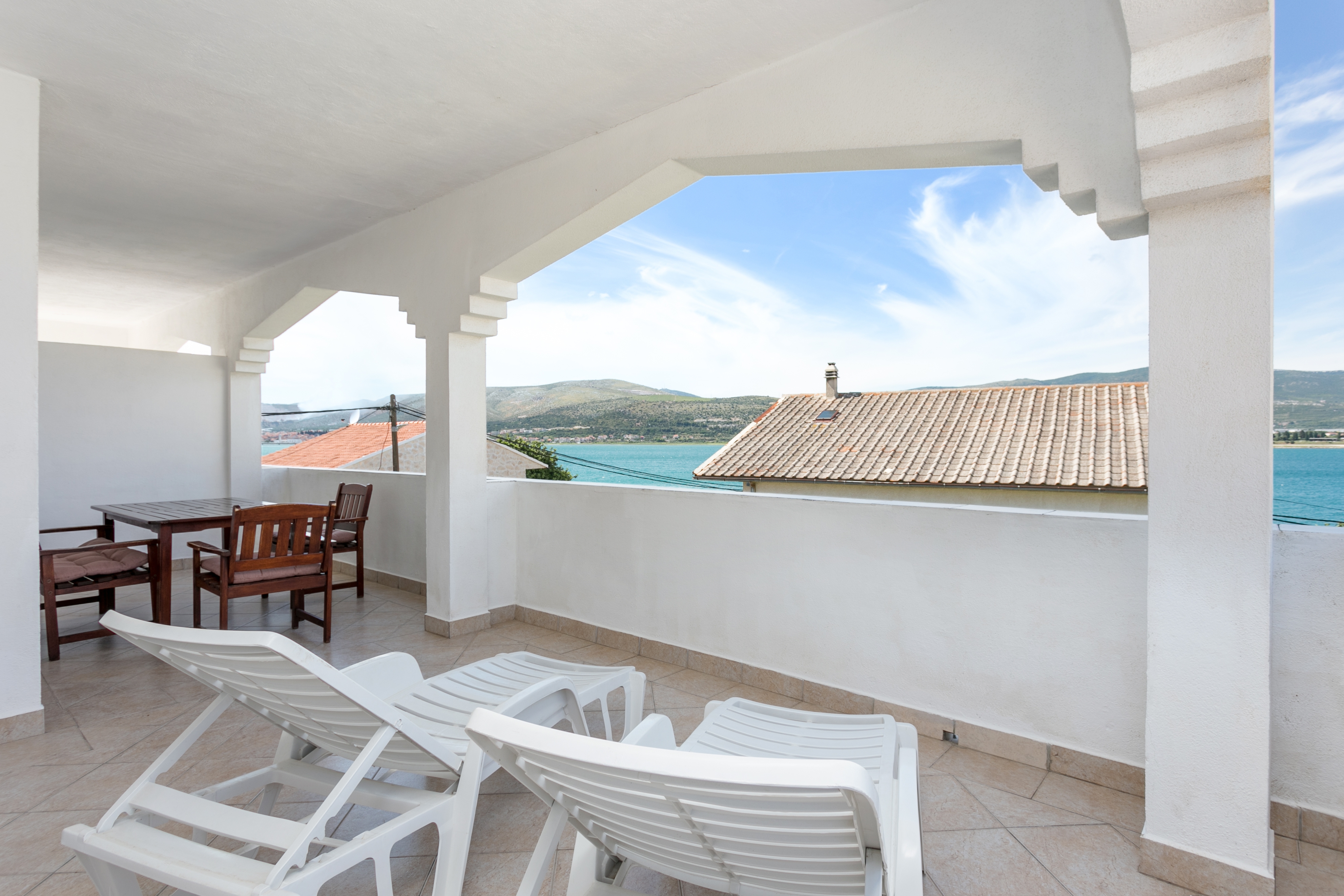 One bedroom apartment with terrace and sea view Mastrinka, Čiovo  A-a