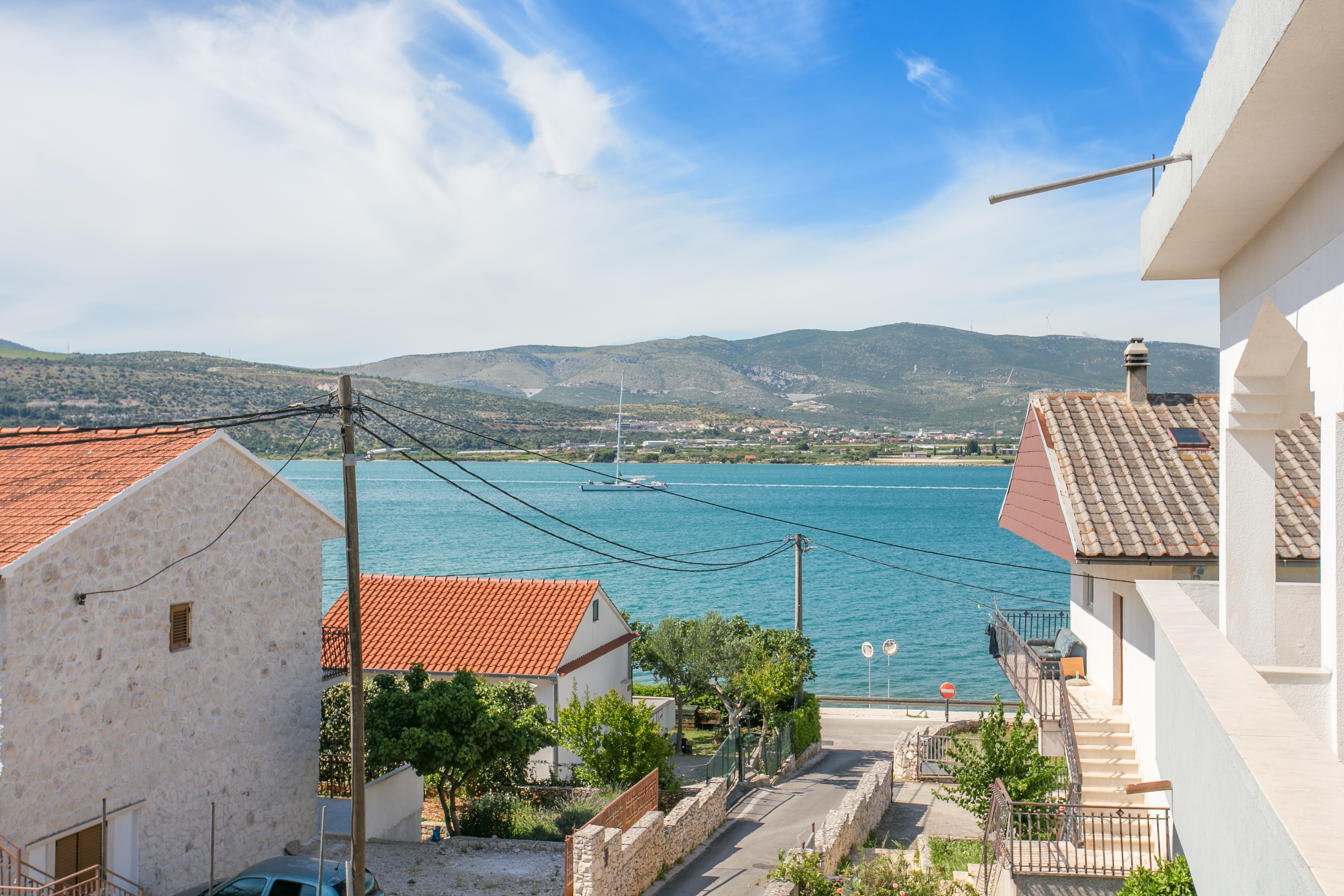 One bedroom apartment with terrace and sea view Mastrinka, Čiovo  A-c