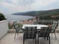 Rabac, Terrace 1 in the apartment, with a sea view and WiFi.