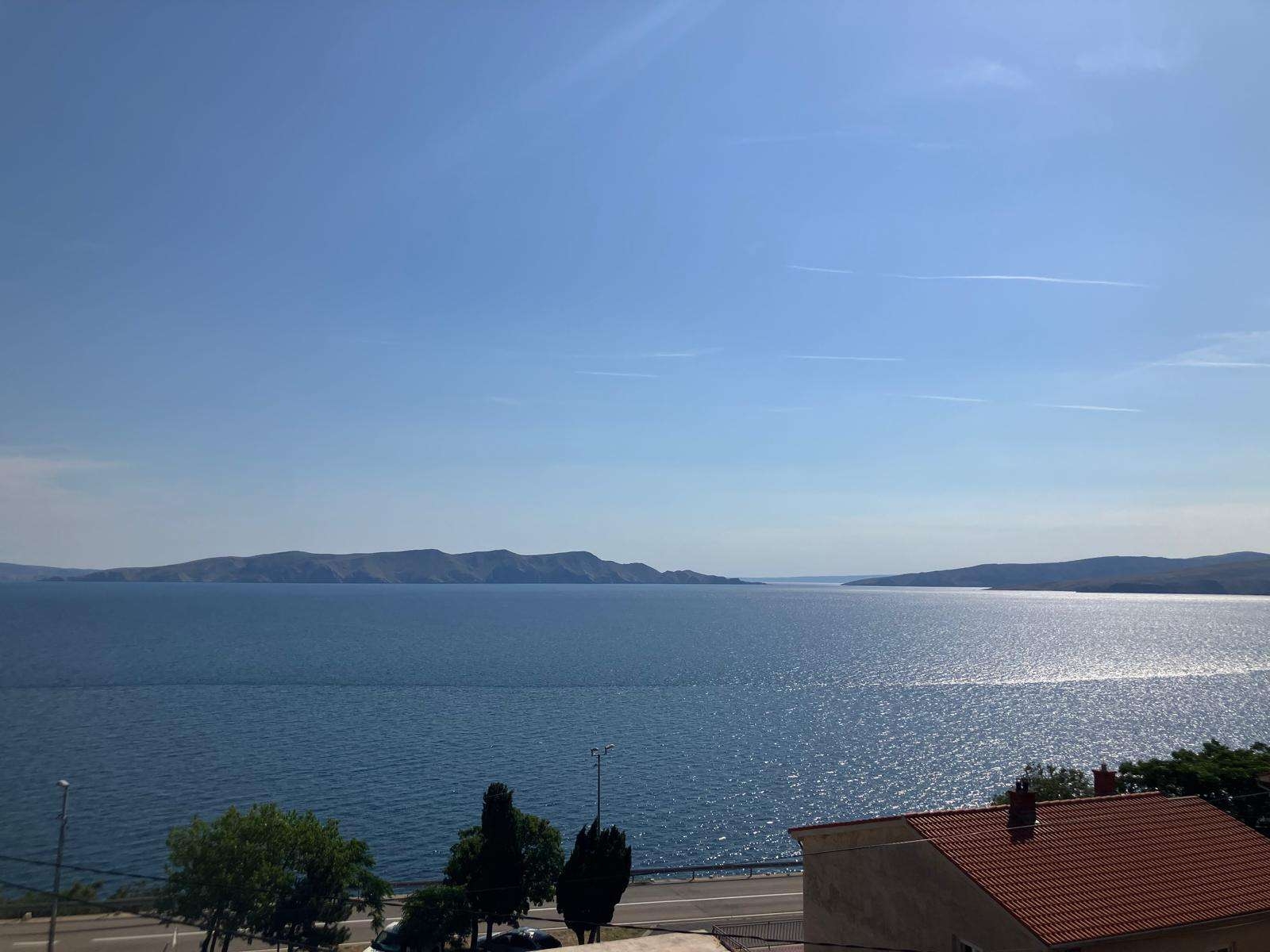 Two bedroom apartment with balcony and sea view Senj  A-a