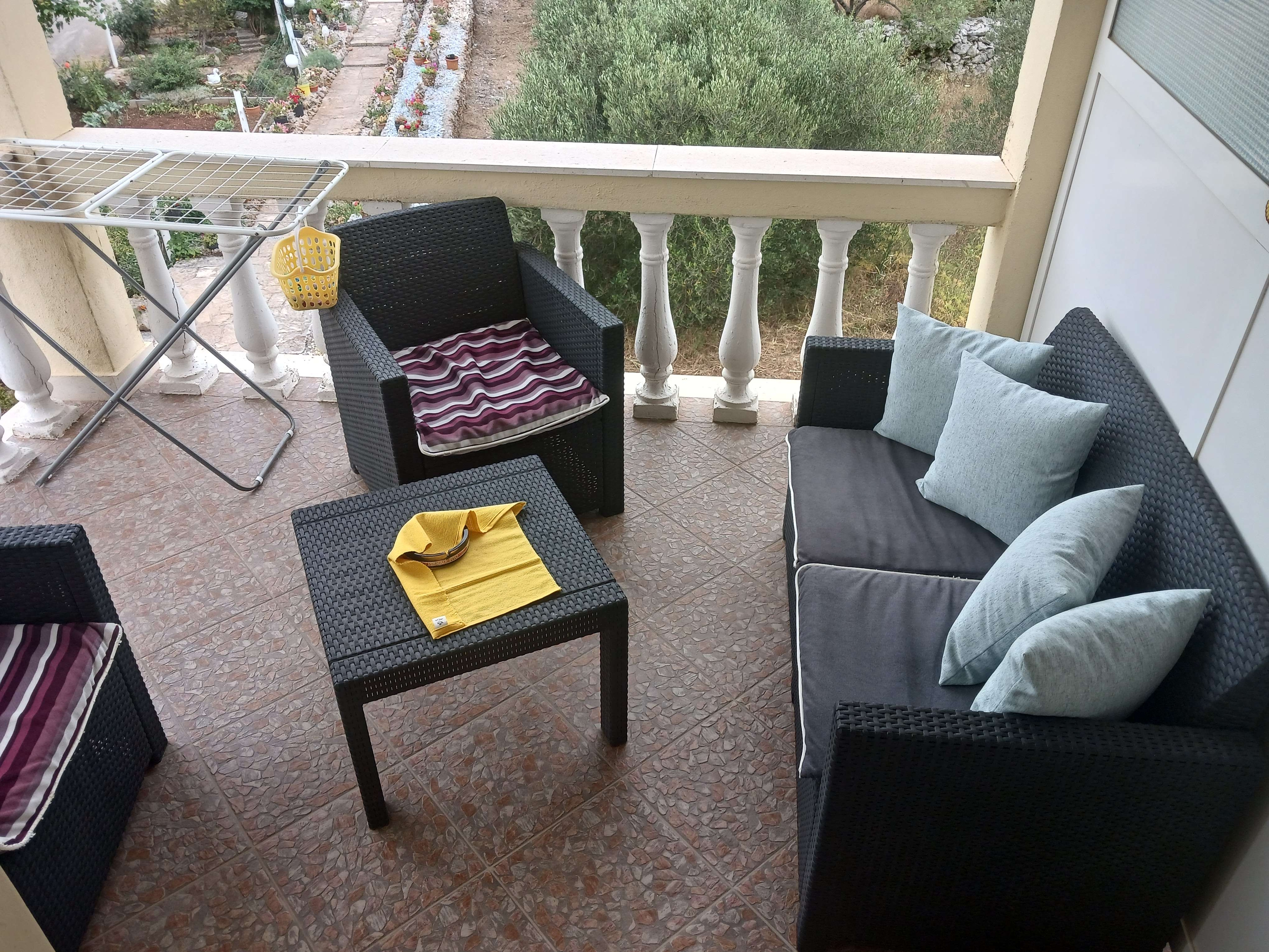 One bedroom apartment with balcony and sea view Kneža, Korčula  A-a