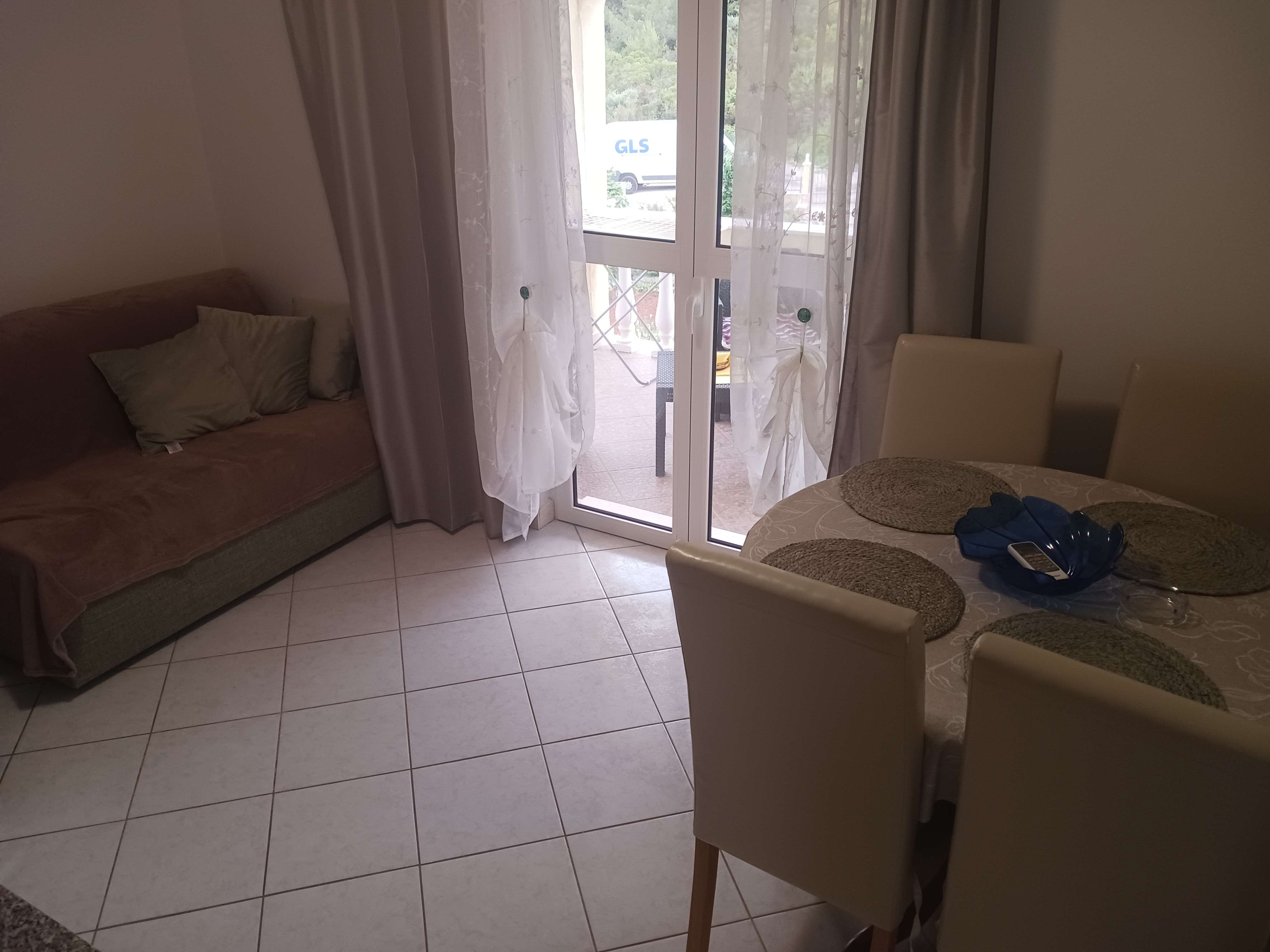 One bedroom apartment with balcony and sea view Kneža, Korčula  A-a