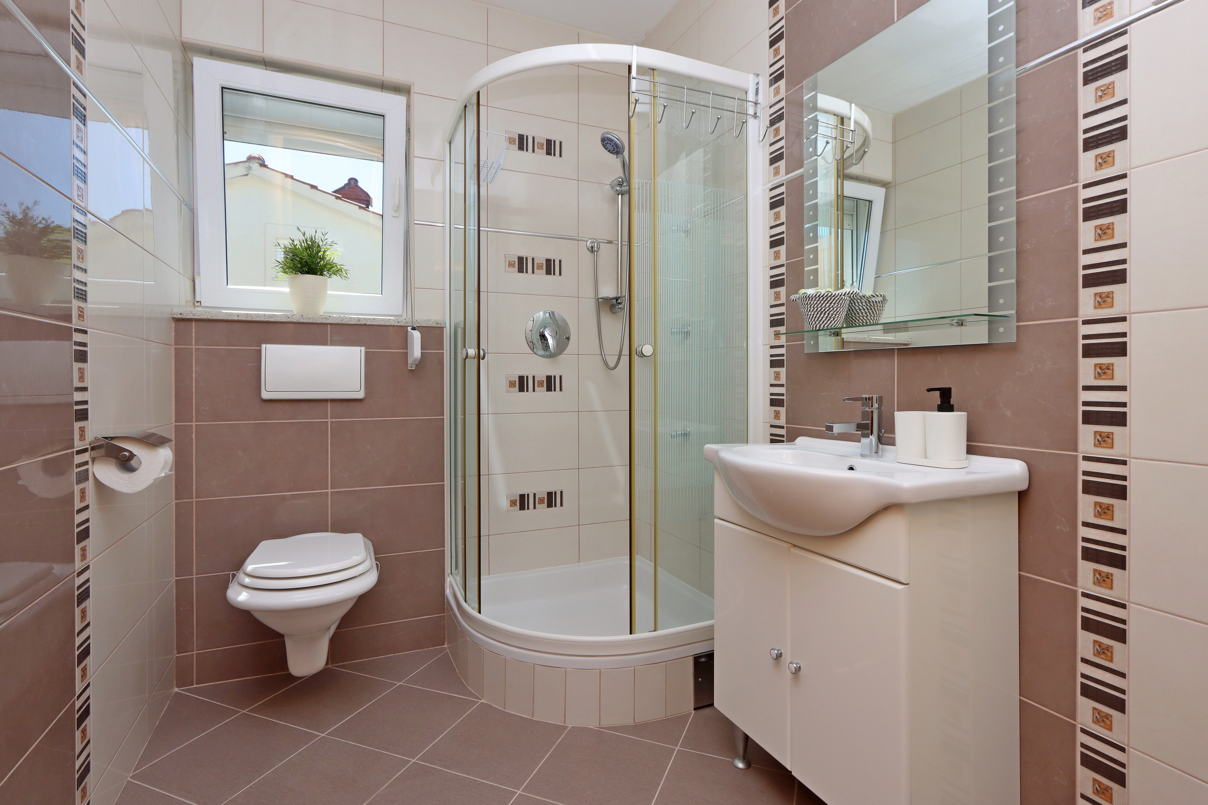 Two bedroom apartment with terrace and sea view Kostrena, Rijeka  A-c