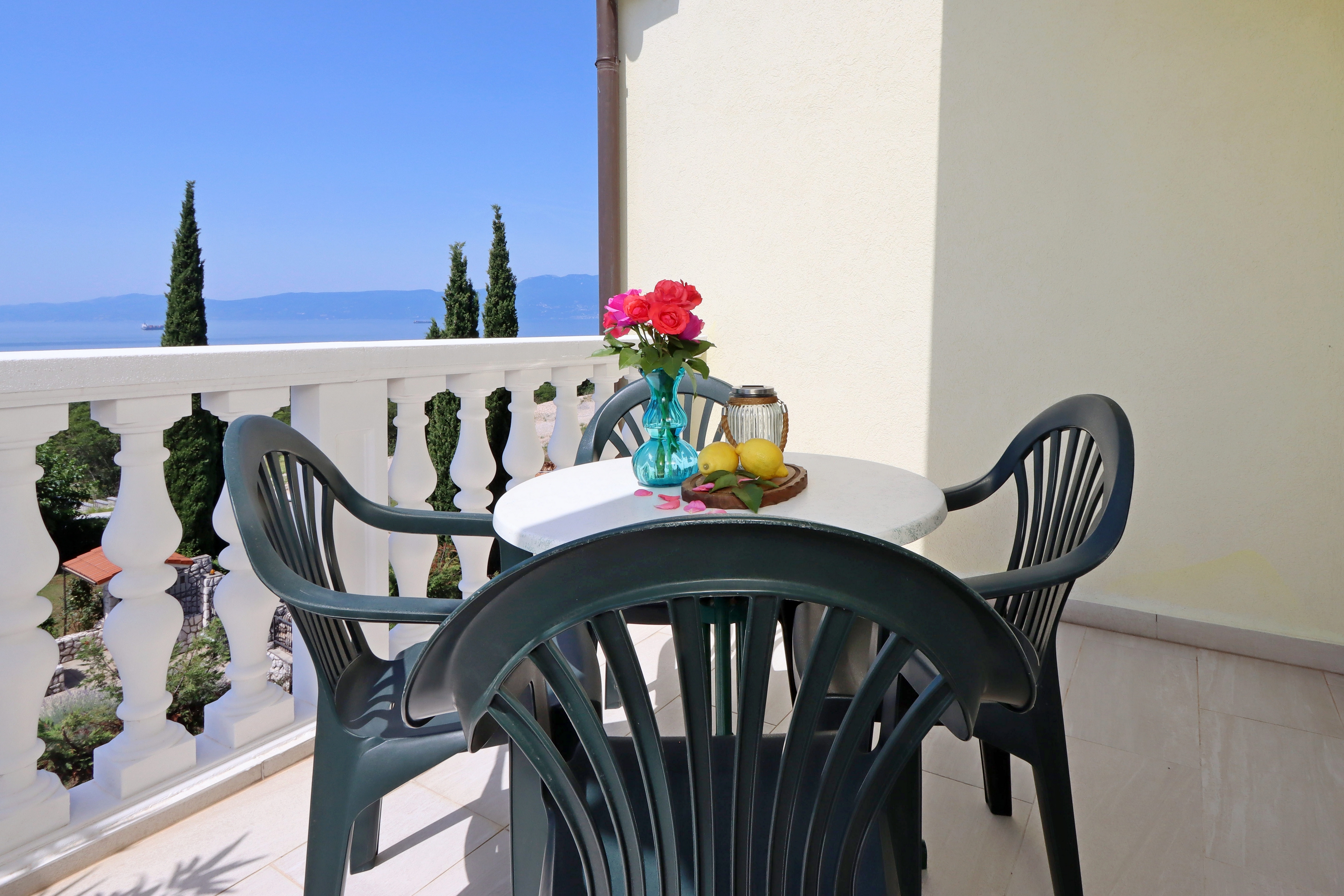 Two bedroom apartment with terrace and sea view Kostrena, Rijeka  A-c