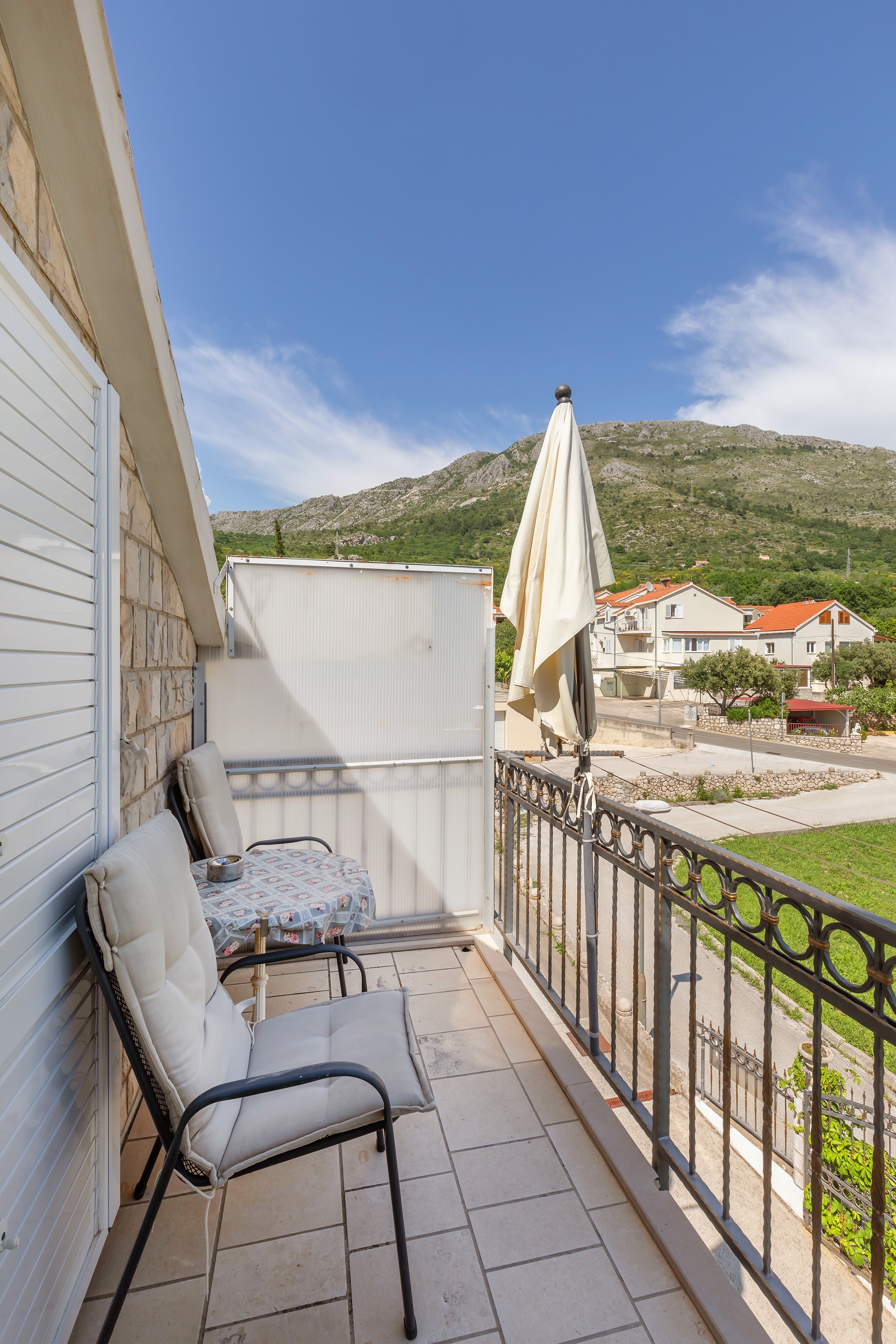 Studio flat with balcony and sea view Mlini, Dubrovnik  AS-a