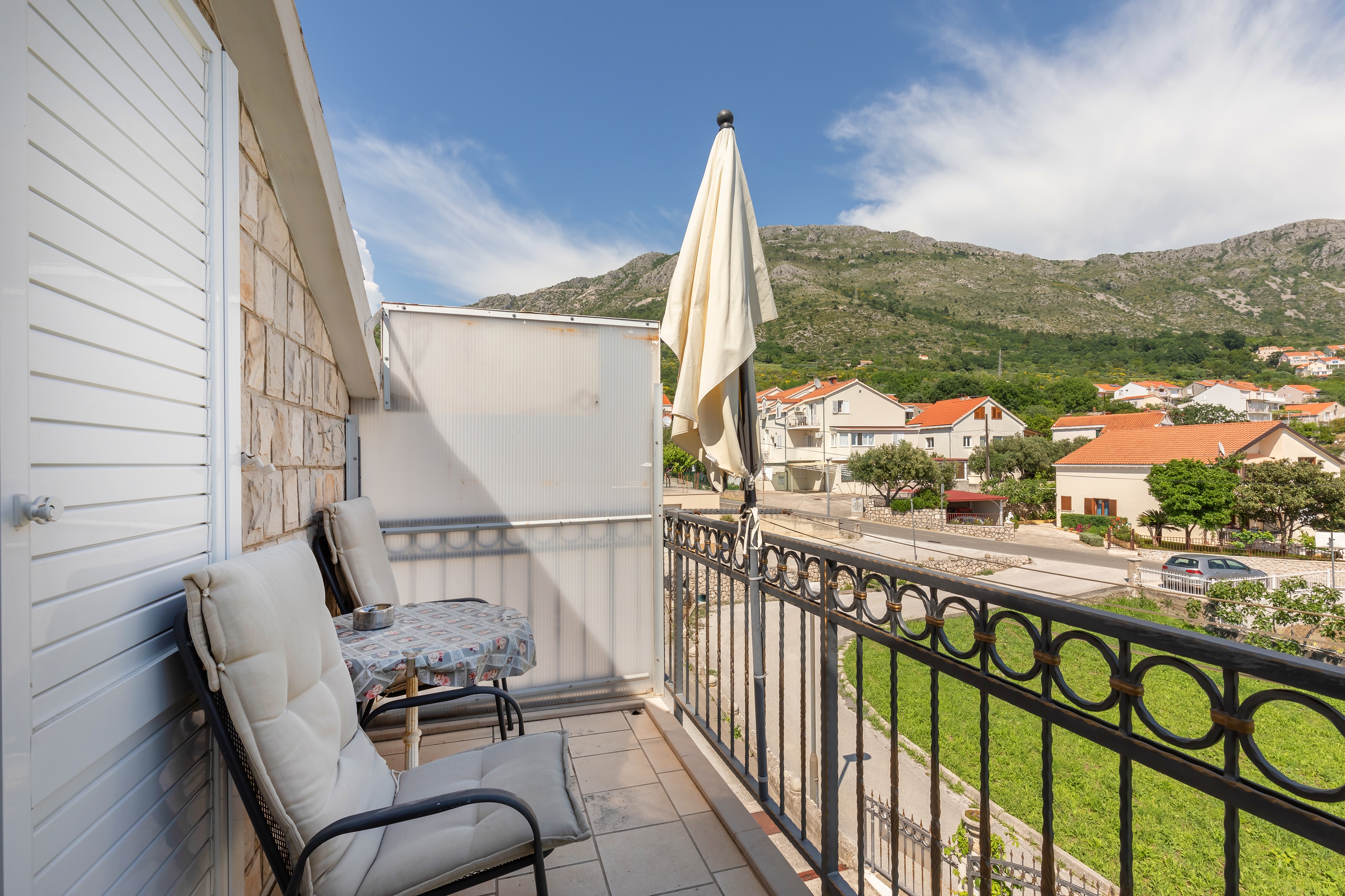 Studio flat with balcony and sea view Mlini, Dubrovnik  AS-a