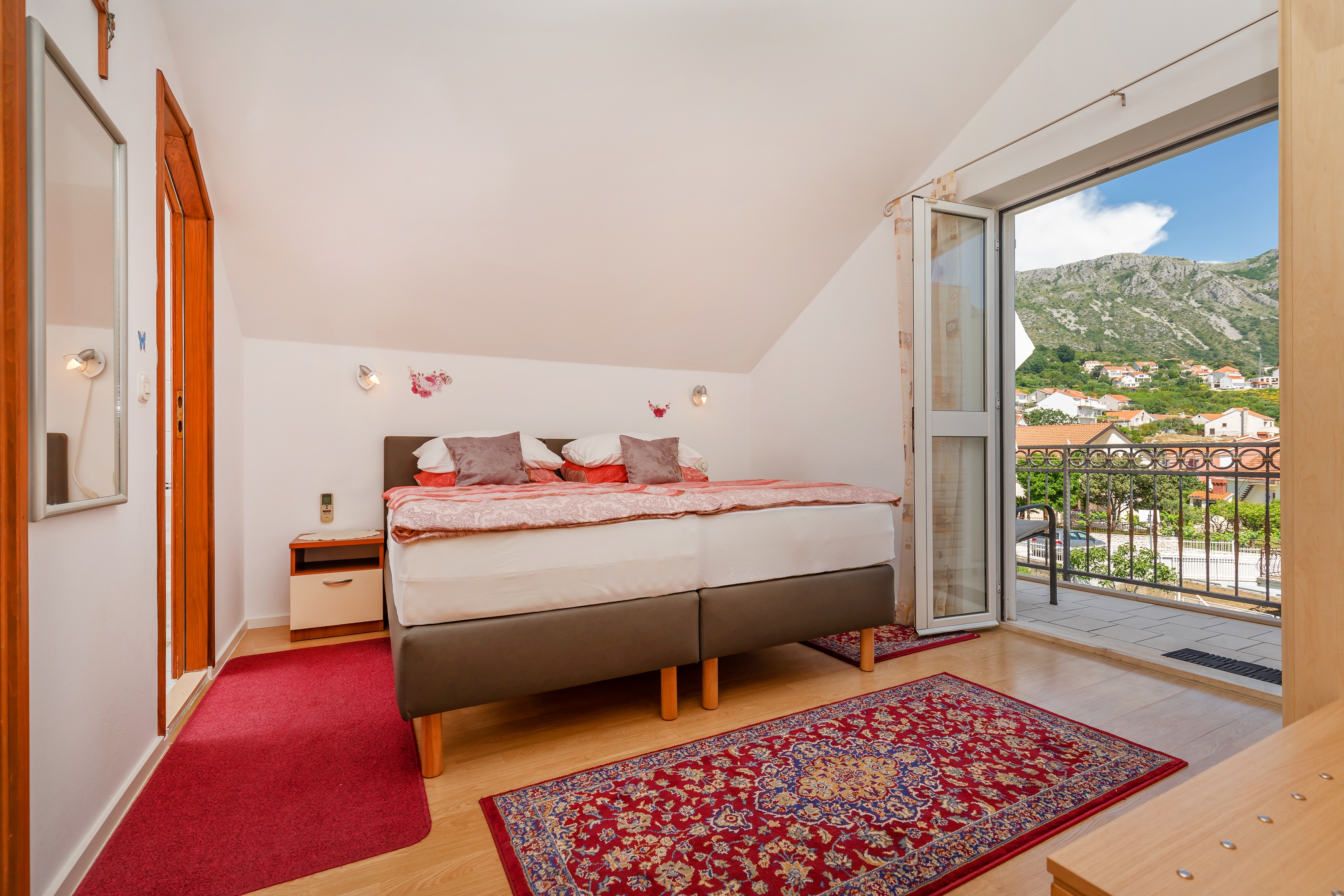 Studio flat with balcony and sea view Mlini, Dubrovnik  AS-a