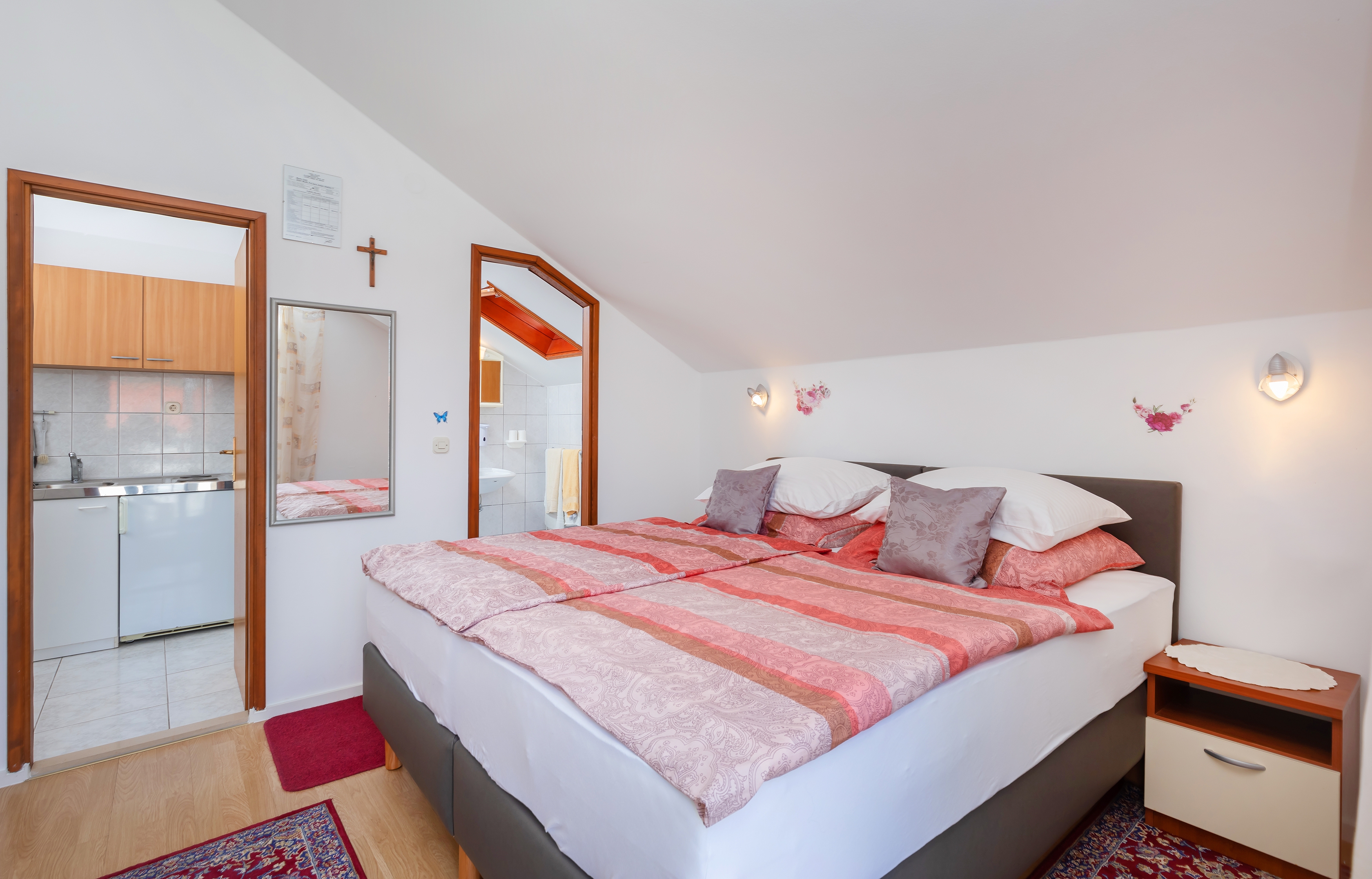 Studio flat with balcony and sea view Mlini, Dubrovnik  AS-a