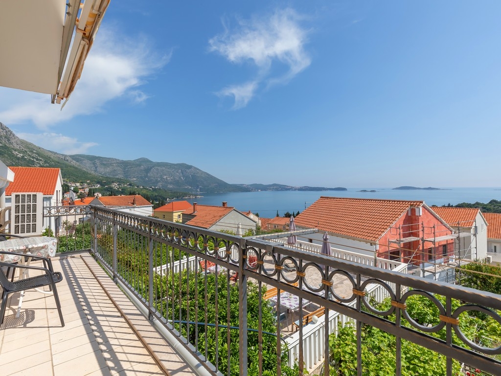 Studio flat with balcony and sea view Mlini, Dubrovnik  AS-c