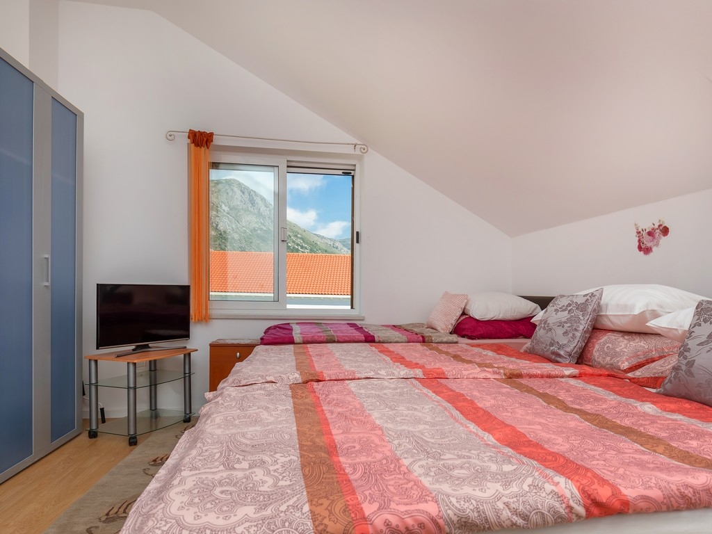 Studio flat with balcony and sea view Mlini, Dubrovnik  AS-c