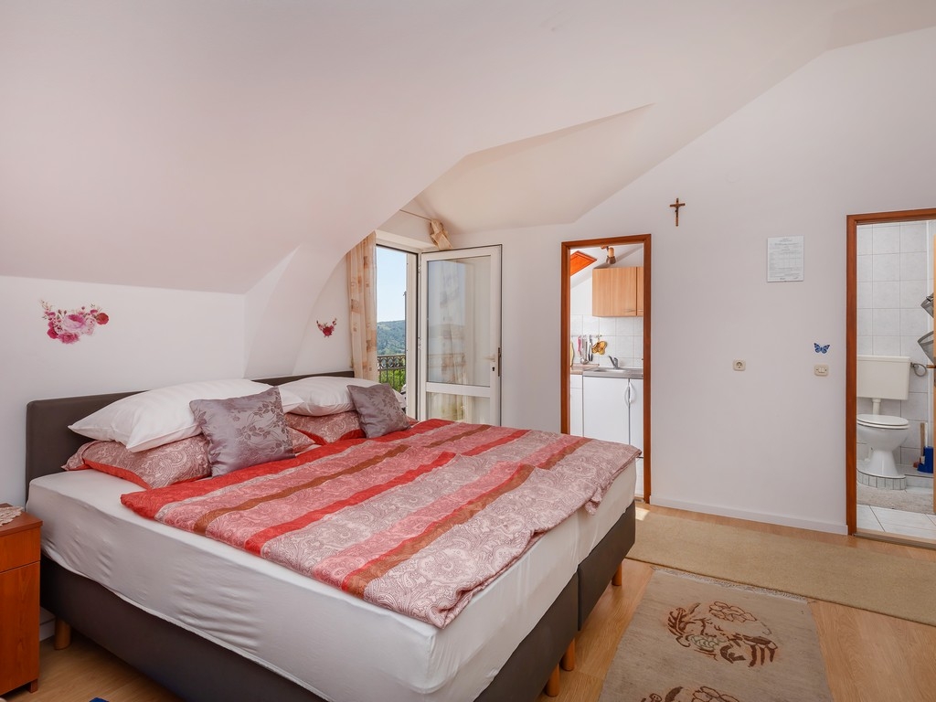 Studio flat with balcony and sea view Mlini, Dubrovnik  AS-c