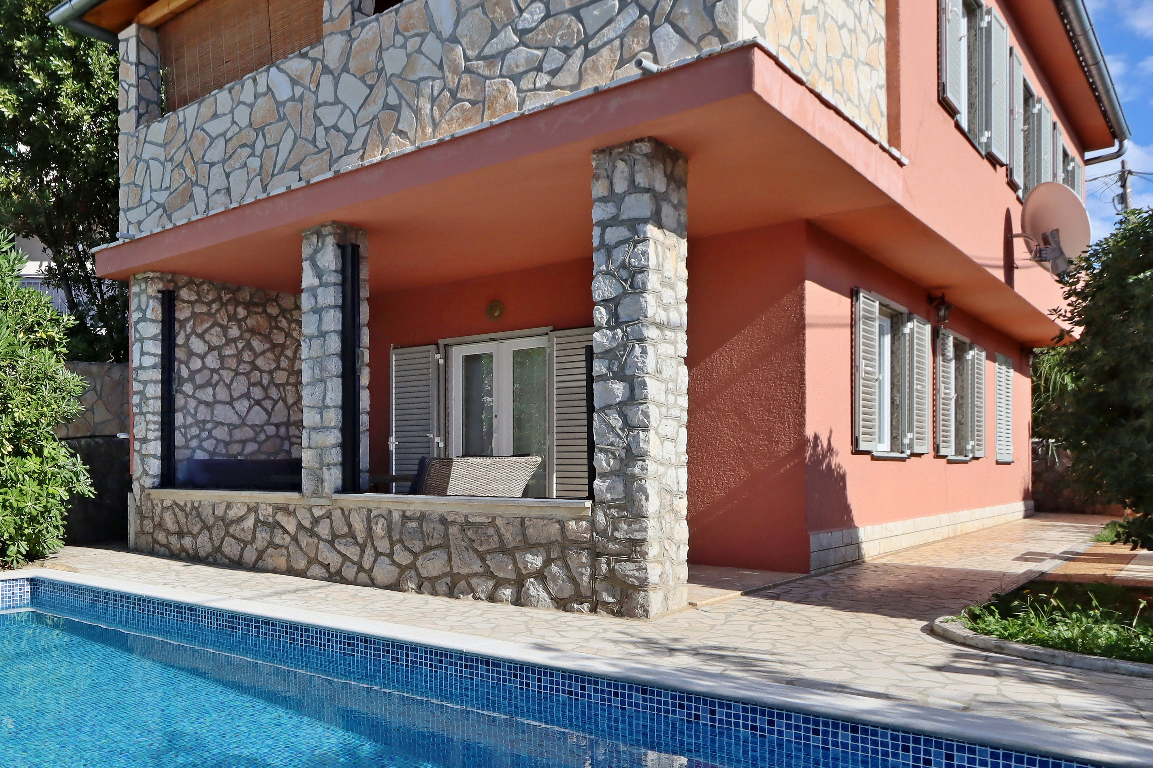 Three bedroom house with terrace Malinska, Krk  K