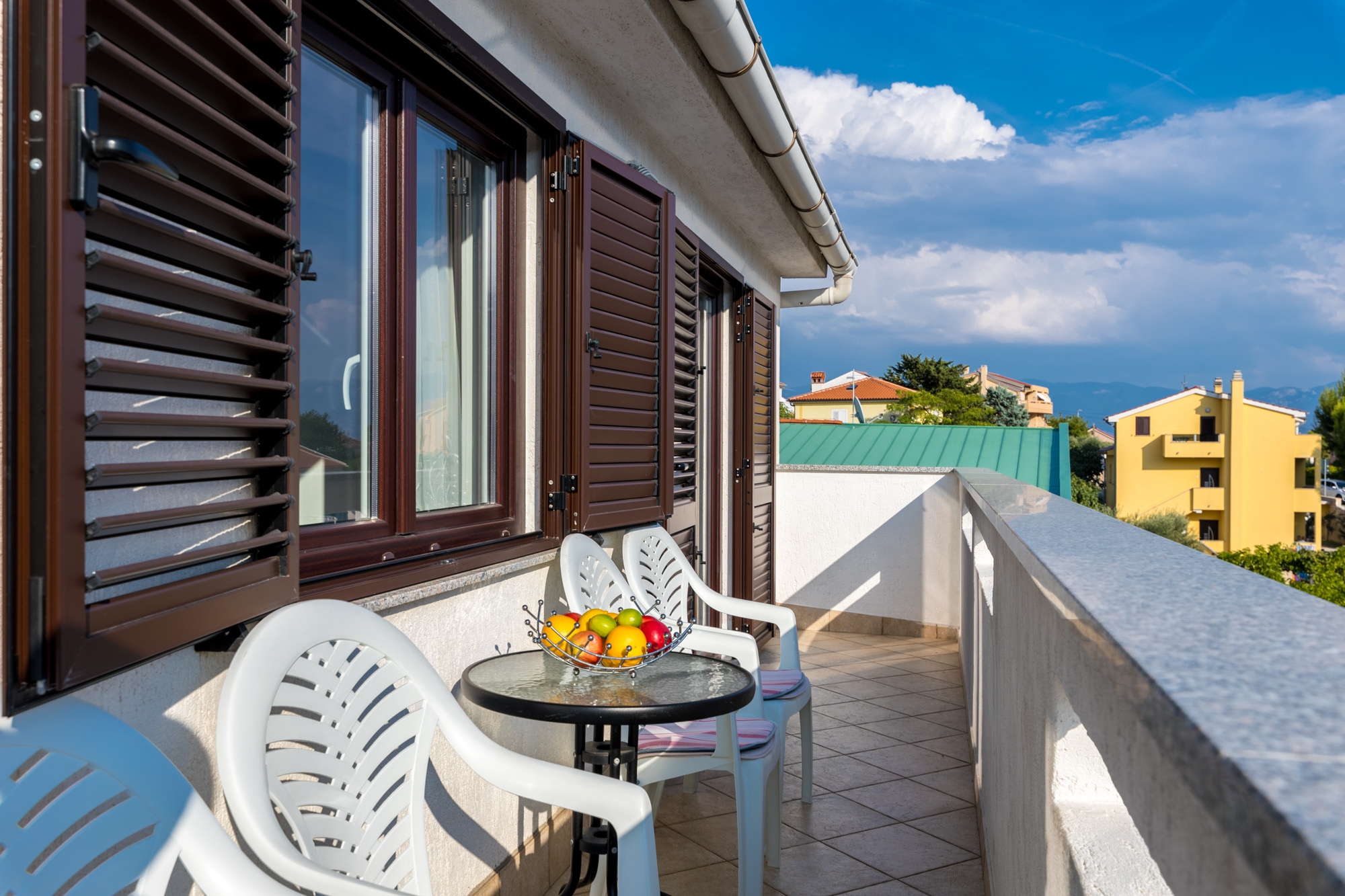 Three bedroom apartment with balcony and sea view Baška, Krk  A-b