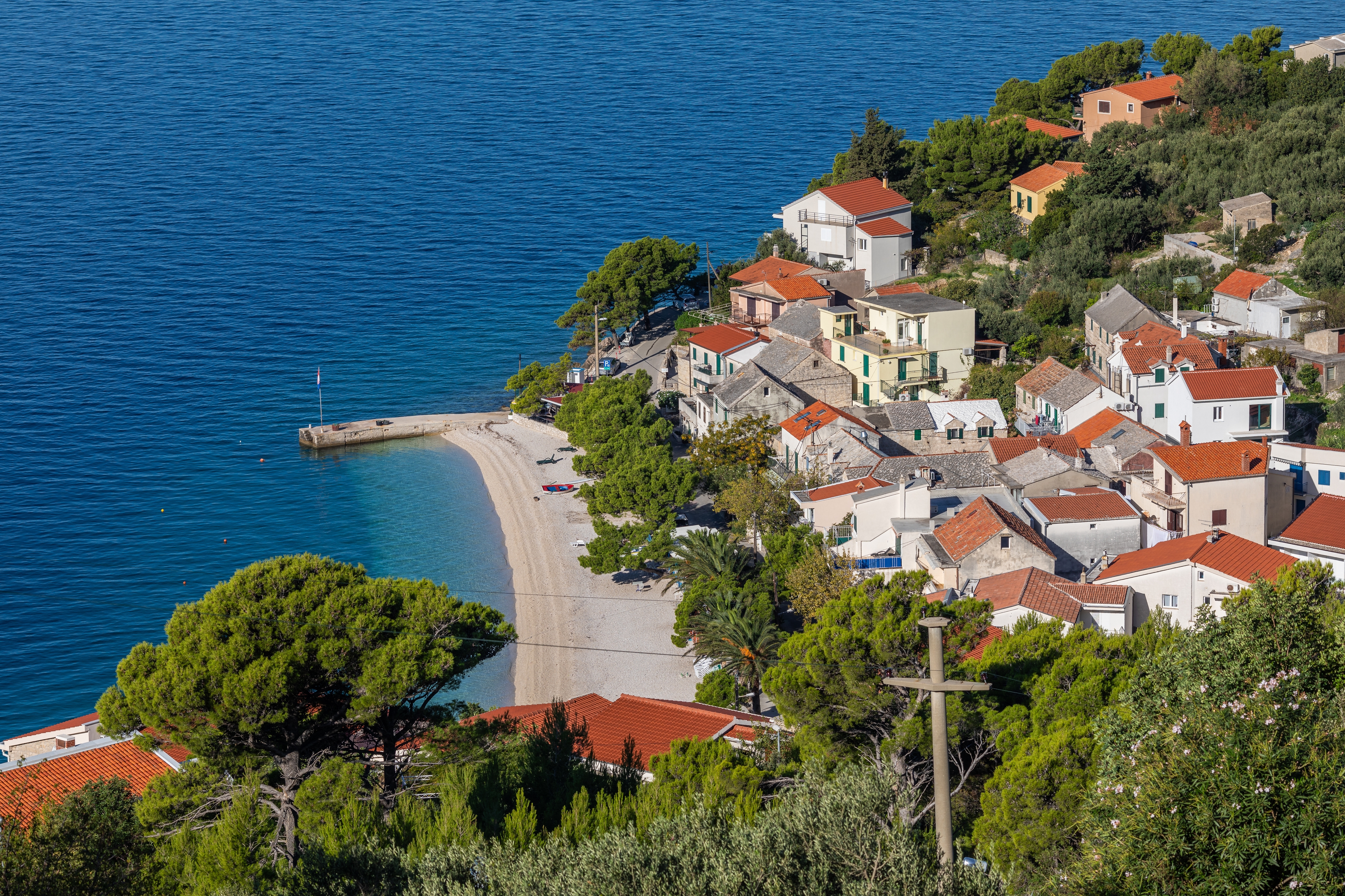 Studio flat with balcony and sea view Krvavica, Makarska  AS-b