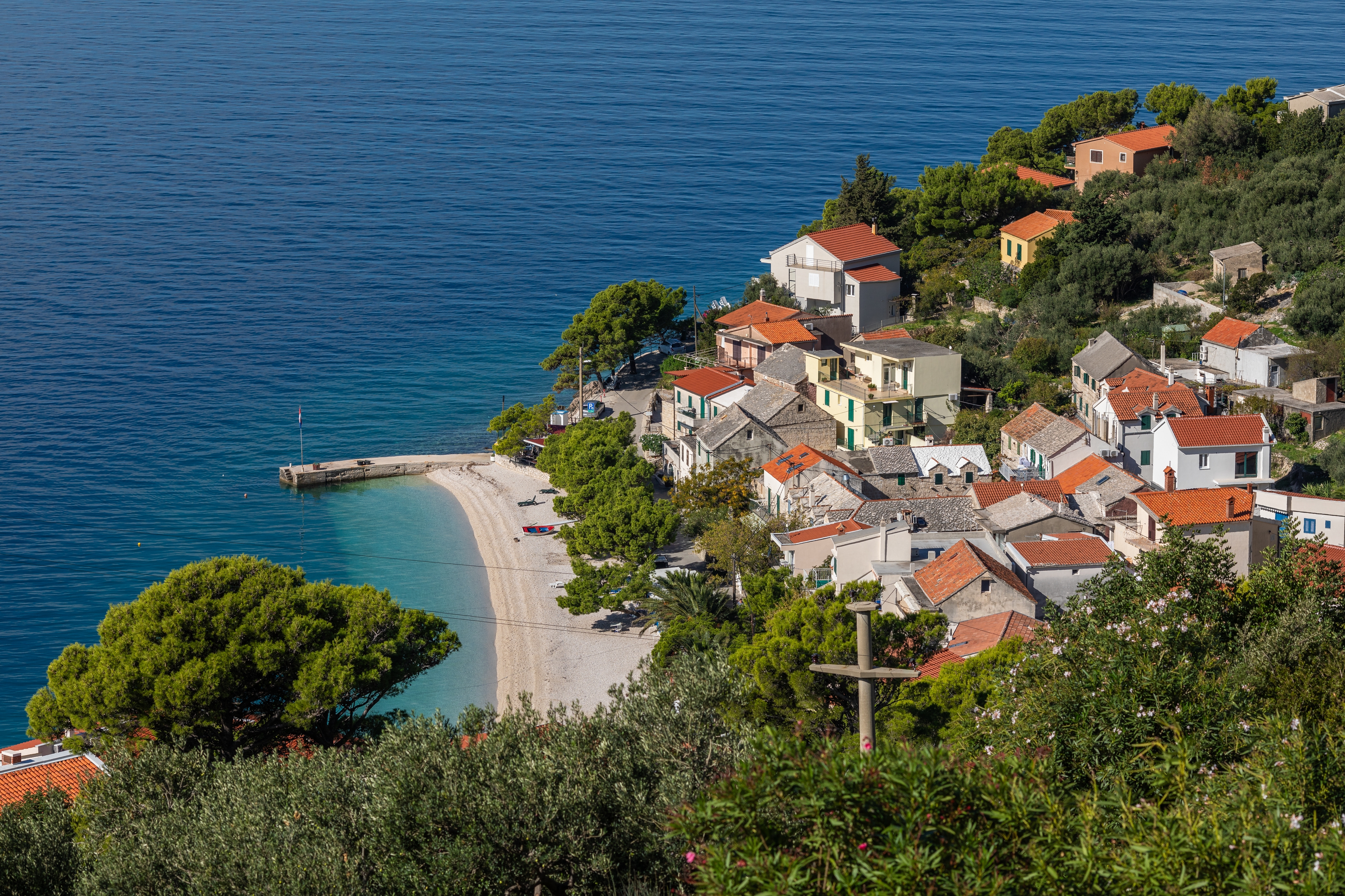 Studio flat with balcony and sea view Krvavica, Makarska  AS-b