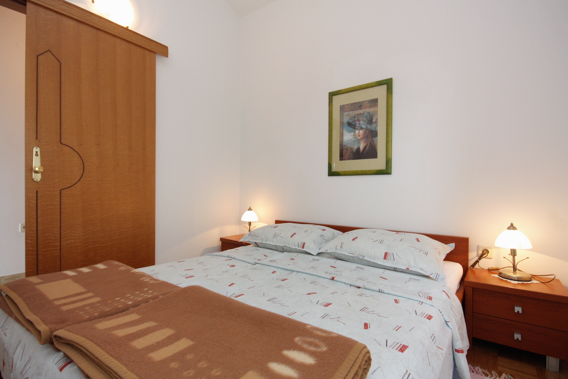 One bedroom apartment with terrace and sea view Selce, Crikvenica  A-c