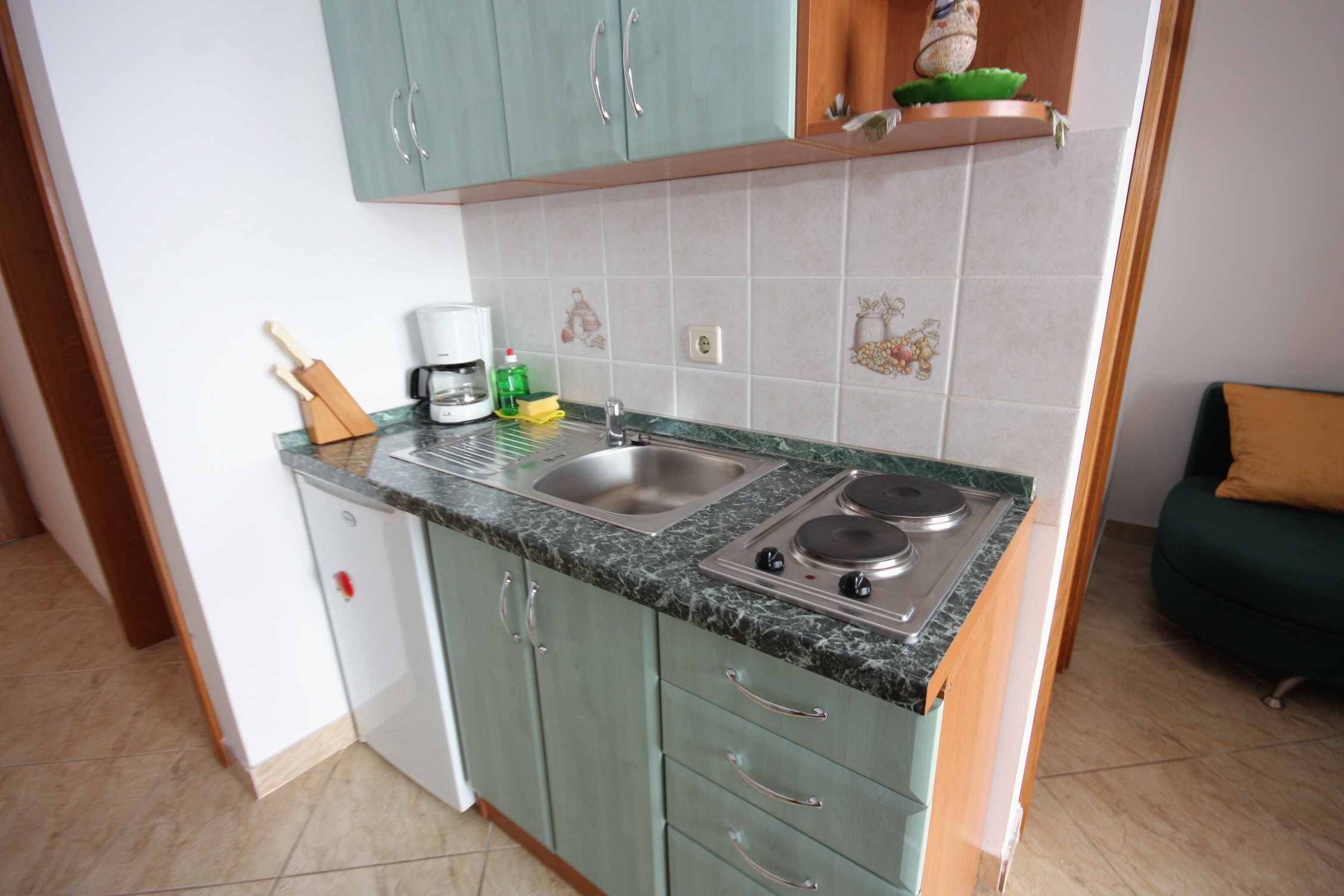 One bedroom apartment with terrace and sea view Selce, Crikvenica  A-c