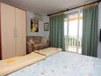 Selce, Ložnice v ubytování typu apartment, s klimatizací a WiFi.