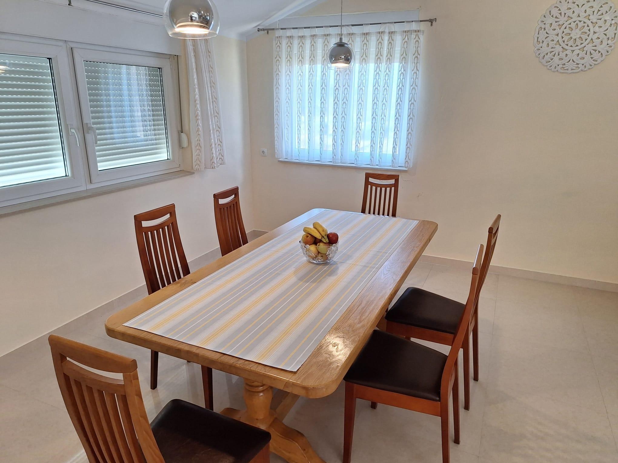 Two bedroom apartment with terrace and sea view Seline, Paklenica  A-a