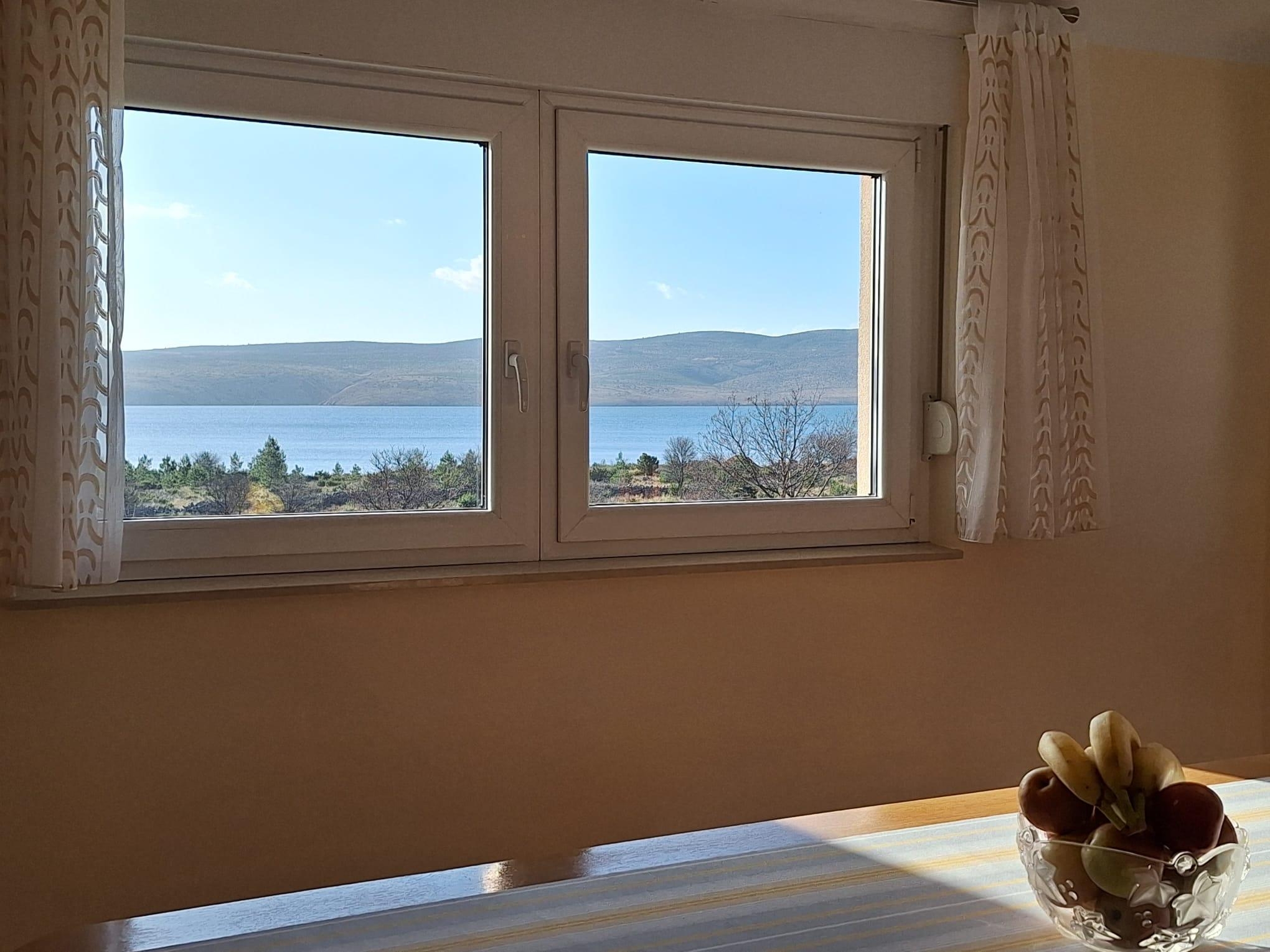Two bedroom apartment with terrace and sea view Seline, Paklenica  A-a