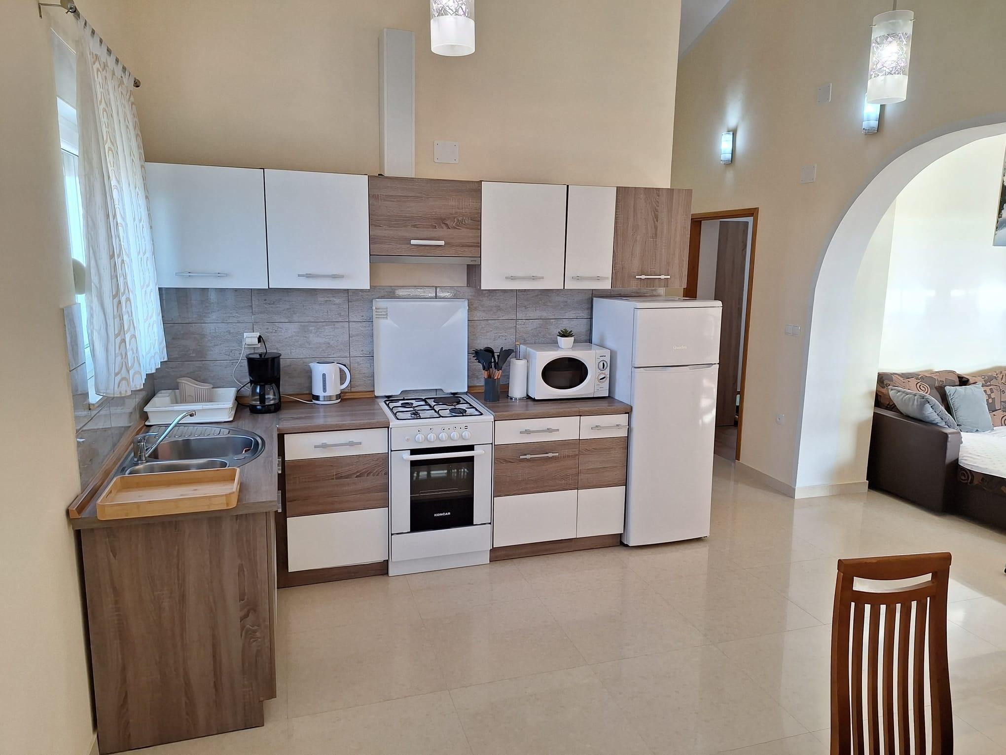 Two bedroom apartment with terrace and sea view Seline, Paklenica  A-a