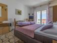 Ložnice Selce, Ložnice v ubytování typu studio-apartment, s klimatizací a WiFi.