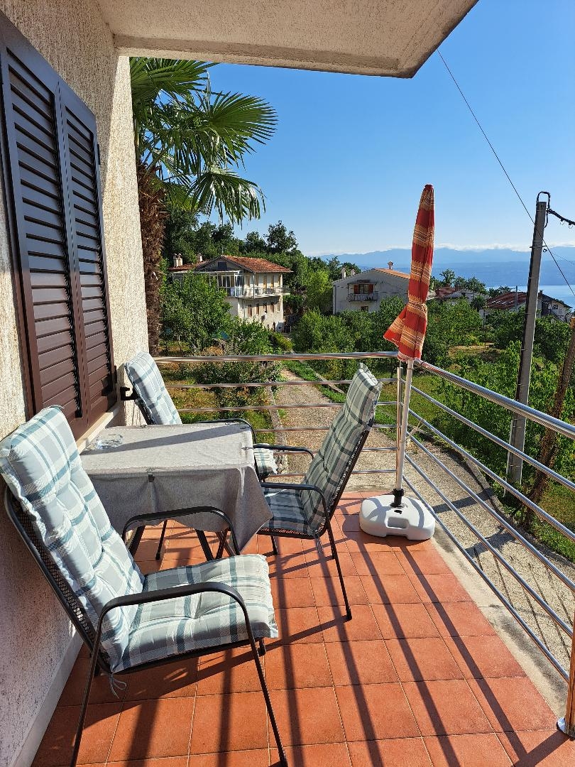 One bedroom apartment with terrace and sea view Lovran, Opatija  A-a