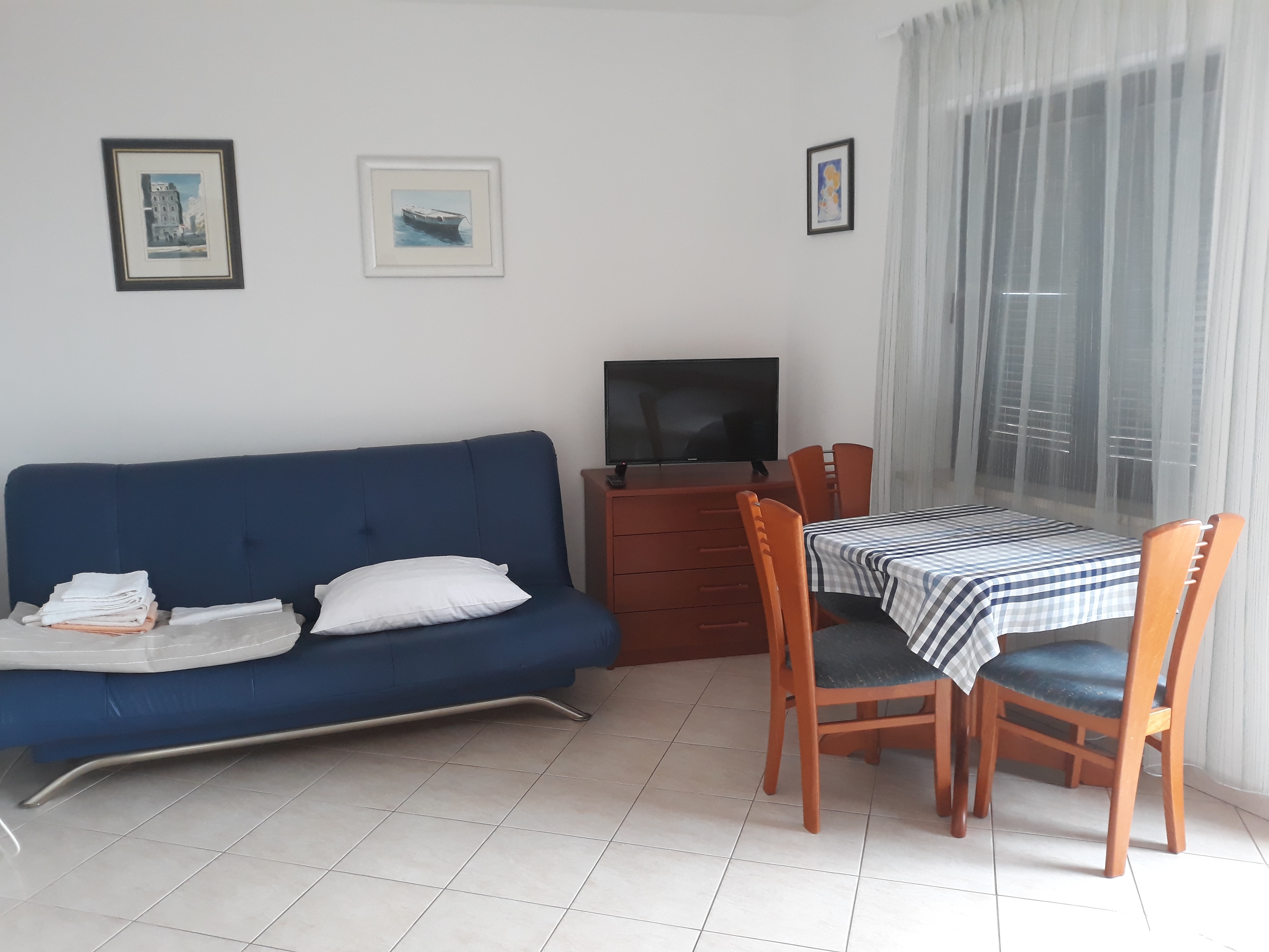 One bedroom apartment with terrace and sea view Lovran, Opatija  A-b