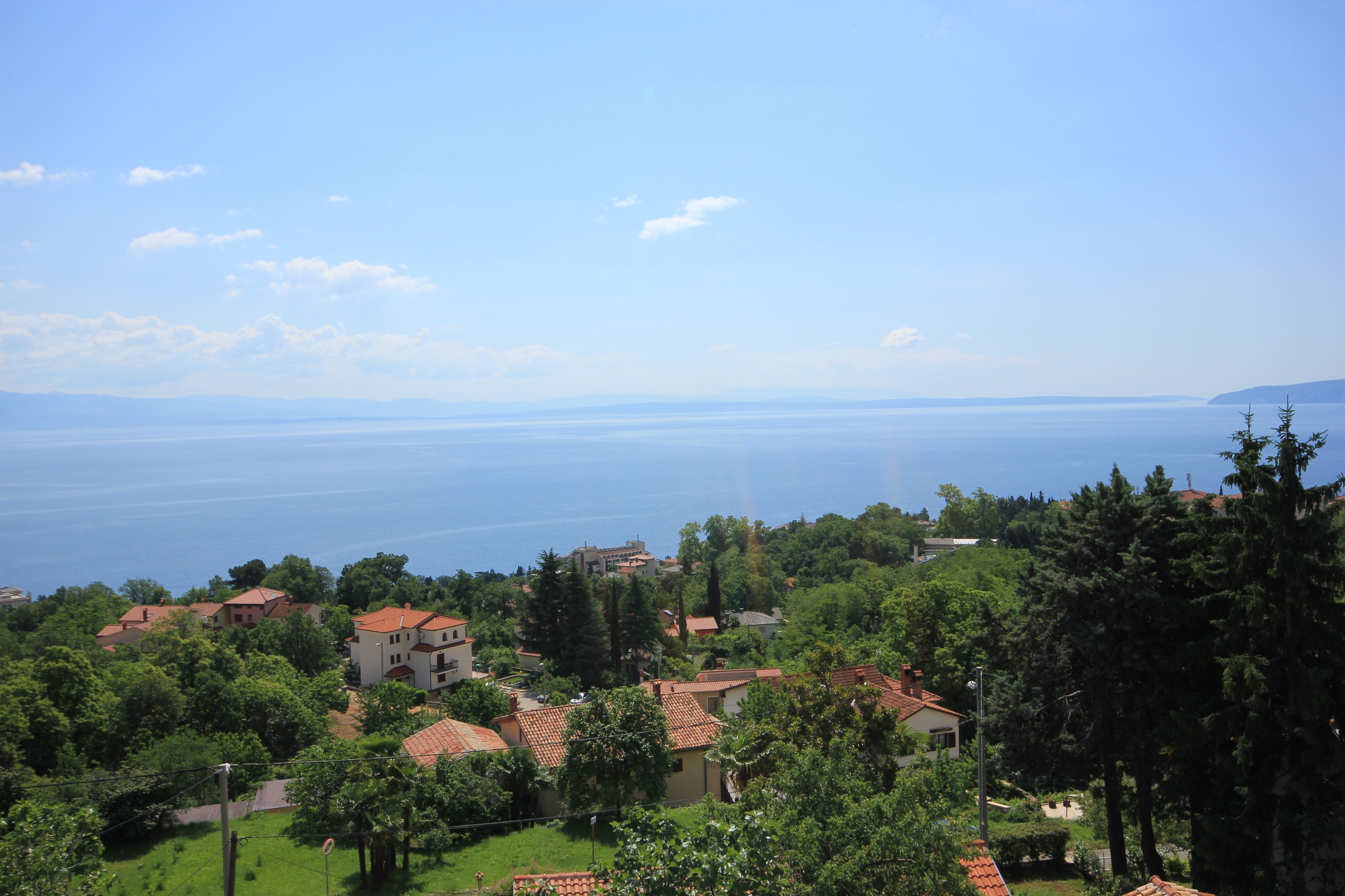 One bedroom apartment with terrace and sea view Lovran, Opatija  A-b