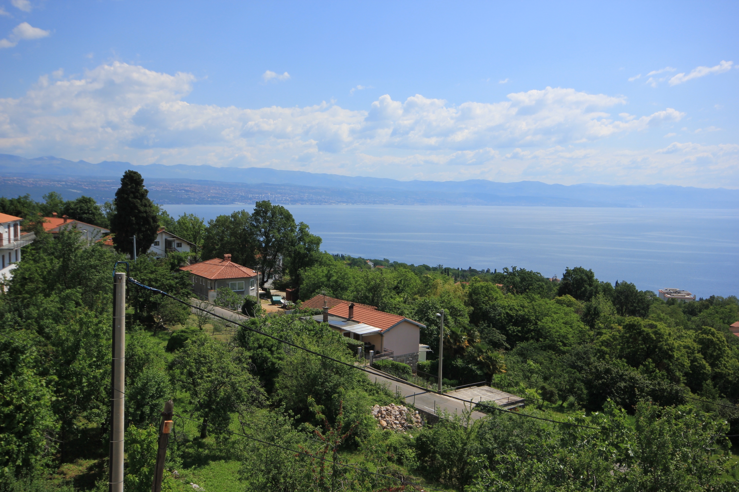 One bedroom apartment with terrace and sea view Lovran, Opatija  A-b