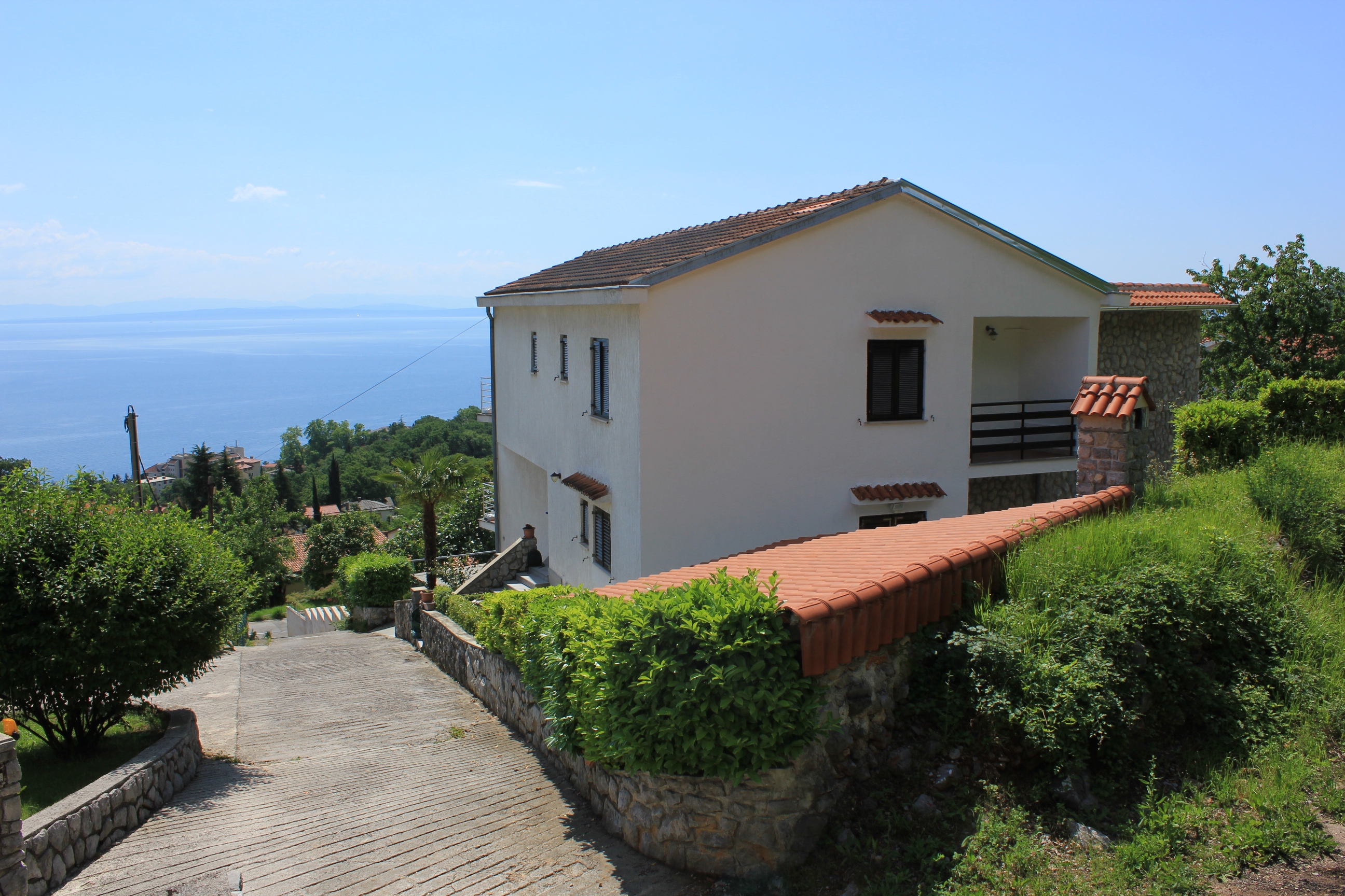 One bedroom apartment with terrace and sea view Lovran, Opatija  A-a