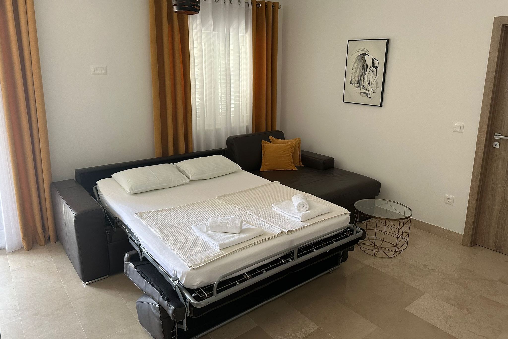 One bedroom apartment with terrace and sea view Baška Voda, Makarska (A-23599-b)