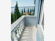 Crikvenica, Balcon dans l’hébergement en type apartment, avec la vue sur la mer, animaux acceptés et WiFi.