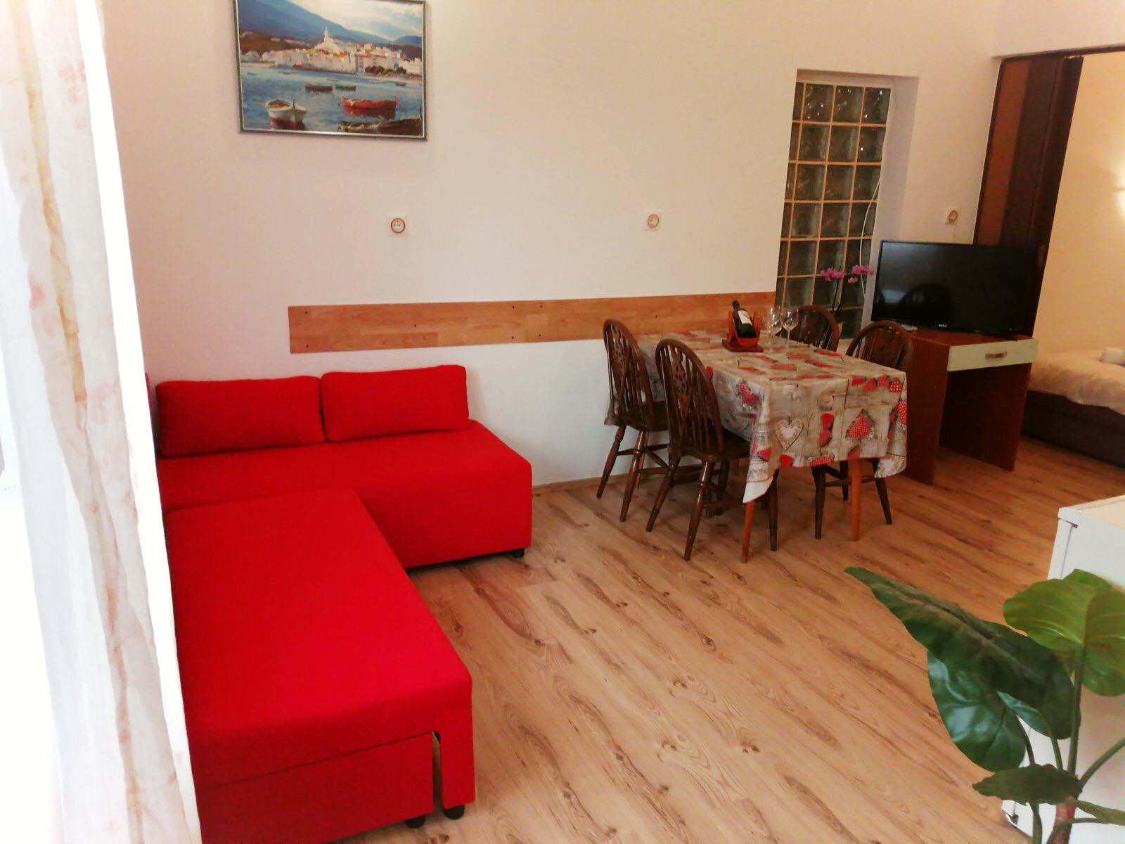 Studio flat with terrace Baška, Krk (AS-23634-a)